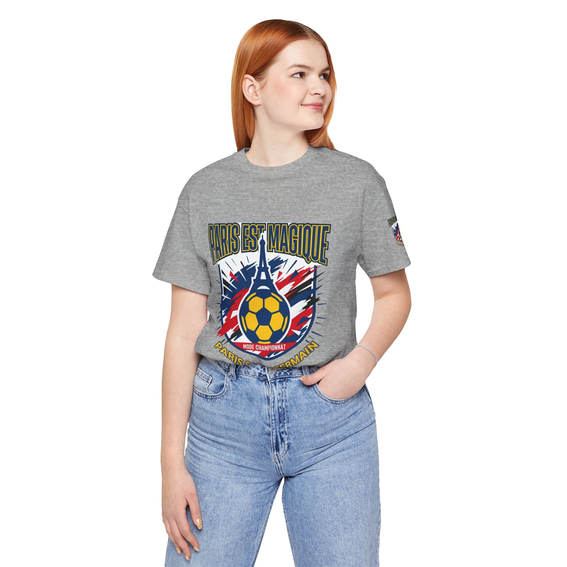 Paris-inspired Soccer Crest Tee | Paris Saint Germain Soccer Fan T-shirt - Trending Novelties & Gifts