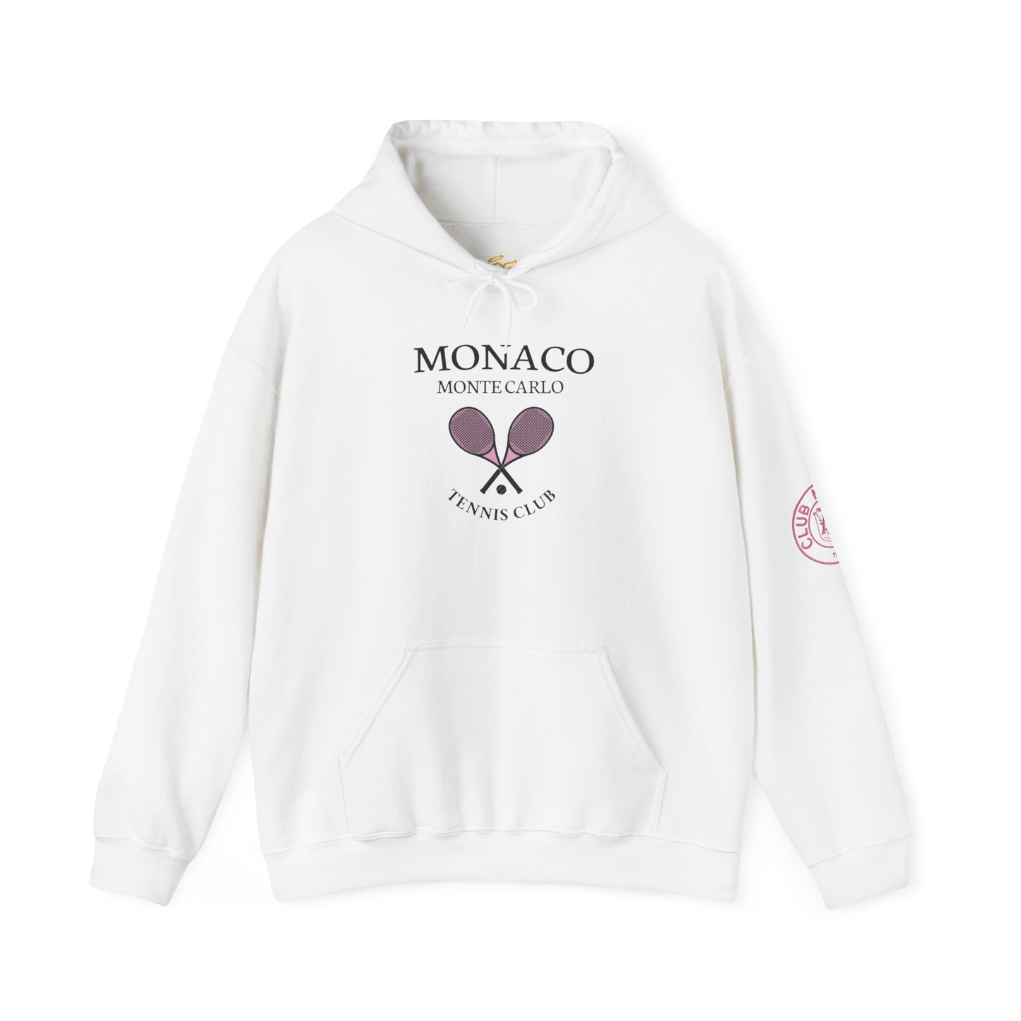 Monaco Monte Carlo Tennis Club Hoodie – Vintage Racket Logo Pullover