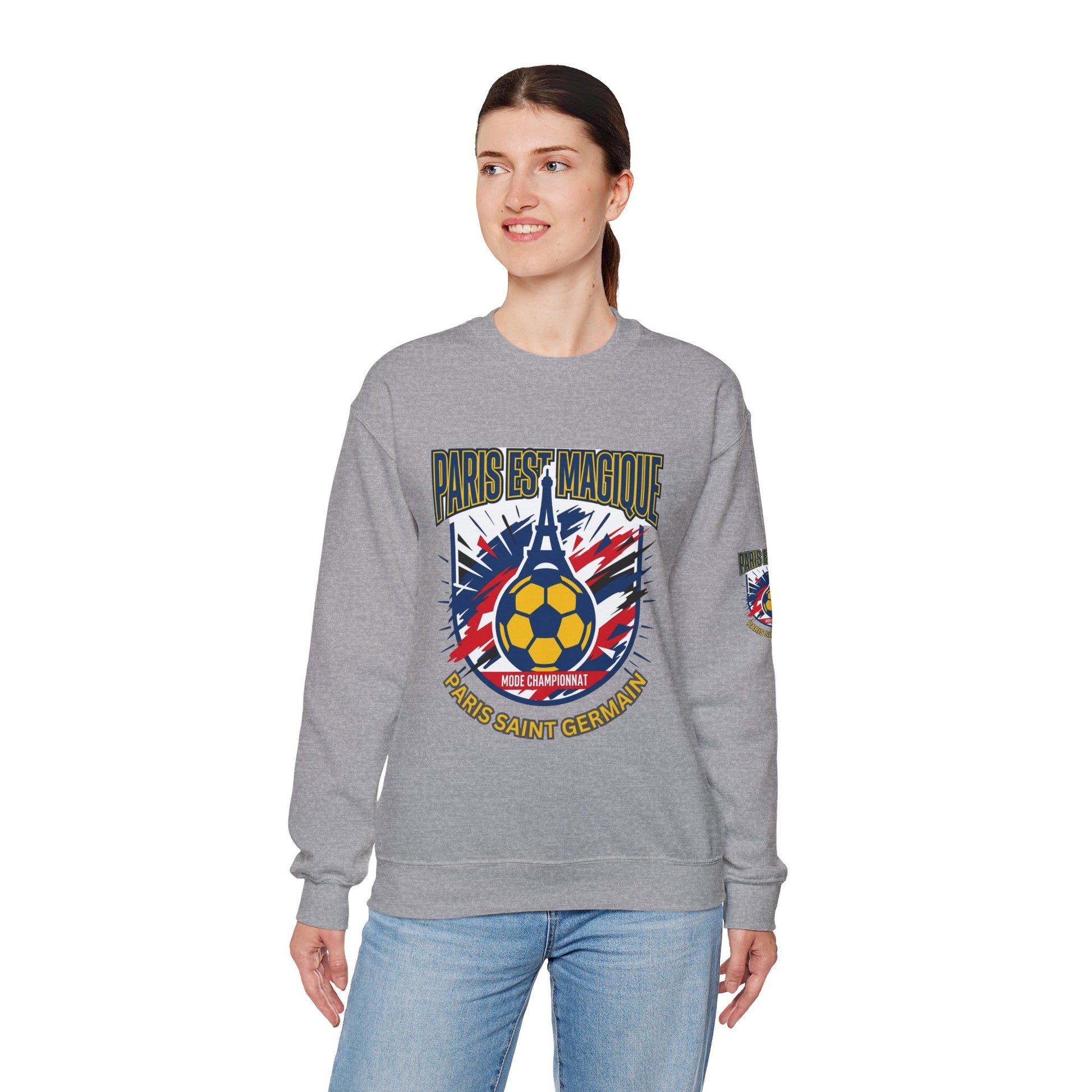 Paris Saint Germain Soccer Crest Sweatshirt | Paris Saint Germain soccer fans Sweatshirt - Trending Novelties & Gifts