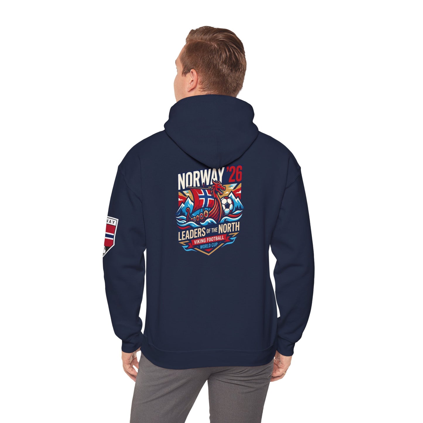 Norway '26 Leaders of the North Hoodie — Norwegian Soccer Fan Pullover