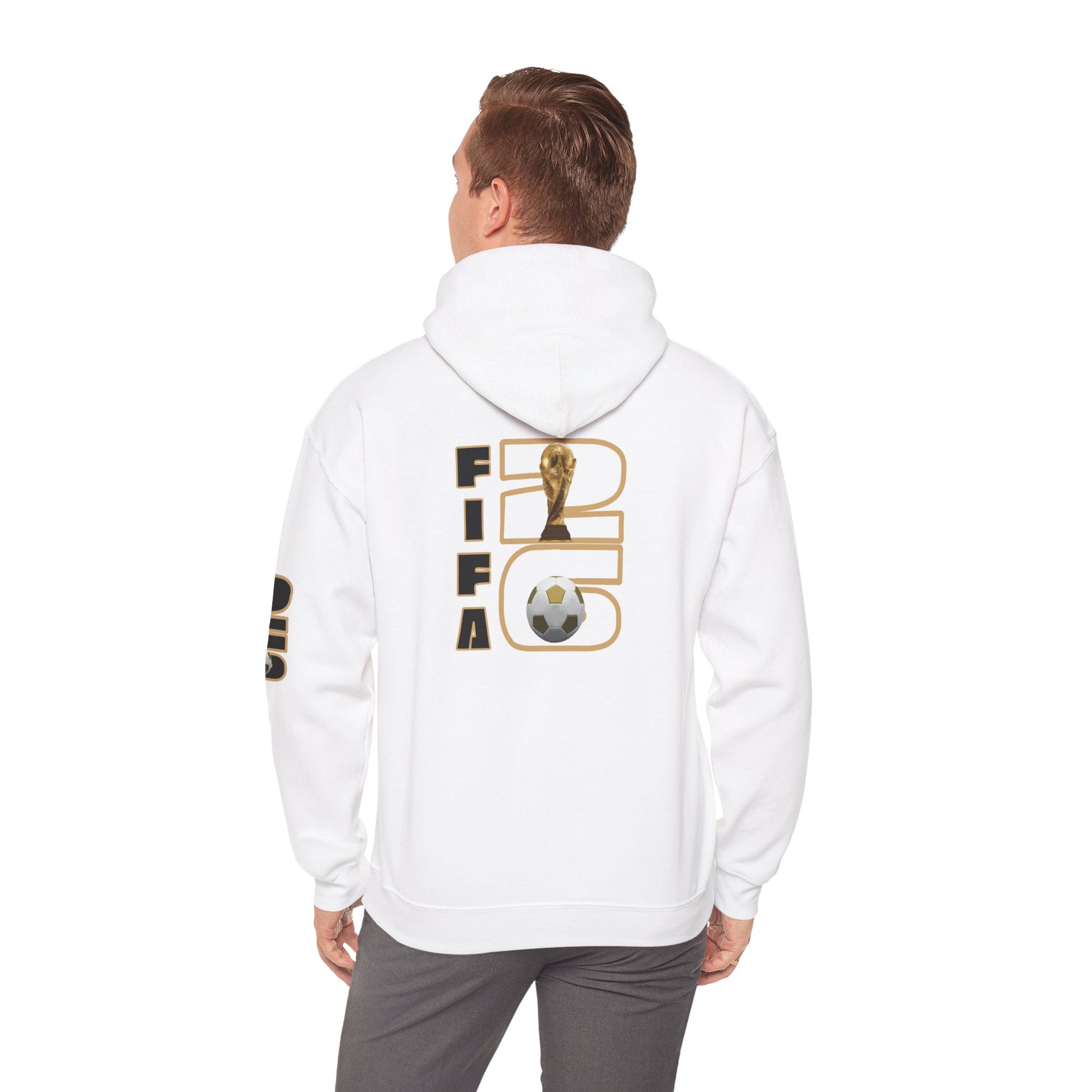 FIFA World Cup Soccer 2026 Hoodie – Soccer Trophy & Ball Graphic Pullover - Trending Novelties & Gifts