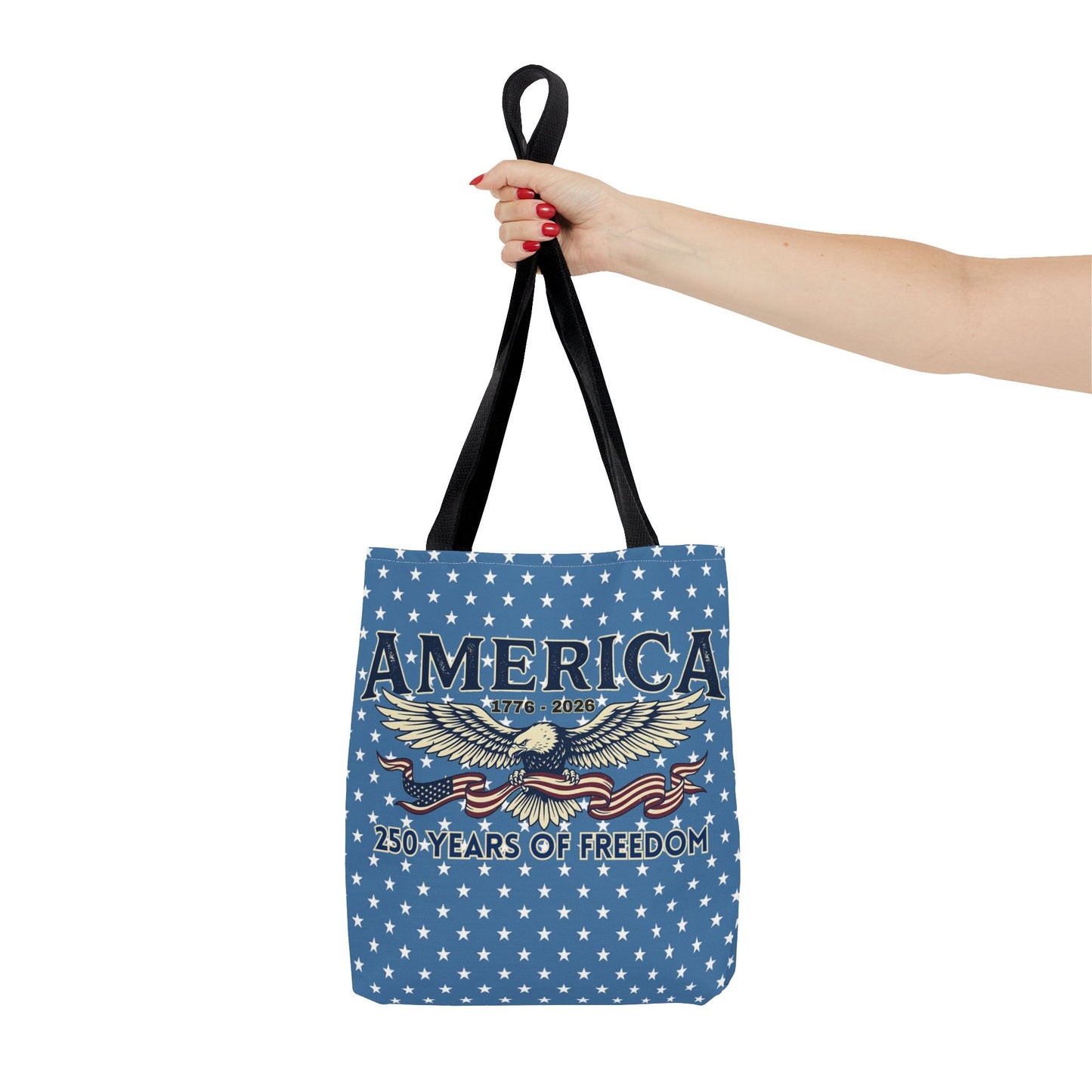 USA 250th ANNIVERSARY Patriotic Tote Bag  | America's 250 Years of Freedom" Eagle Design Tote - Trending Novelties & Gifts