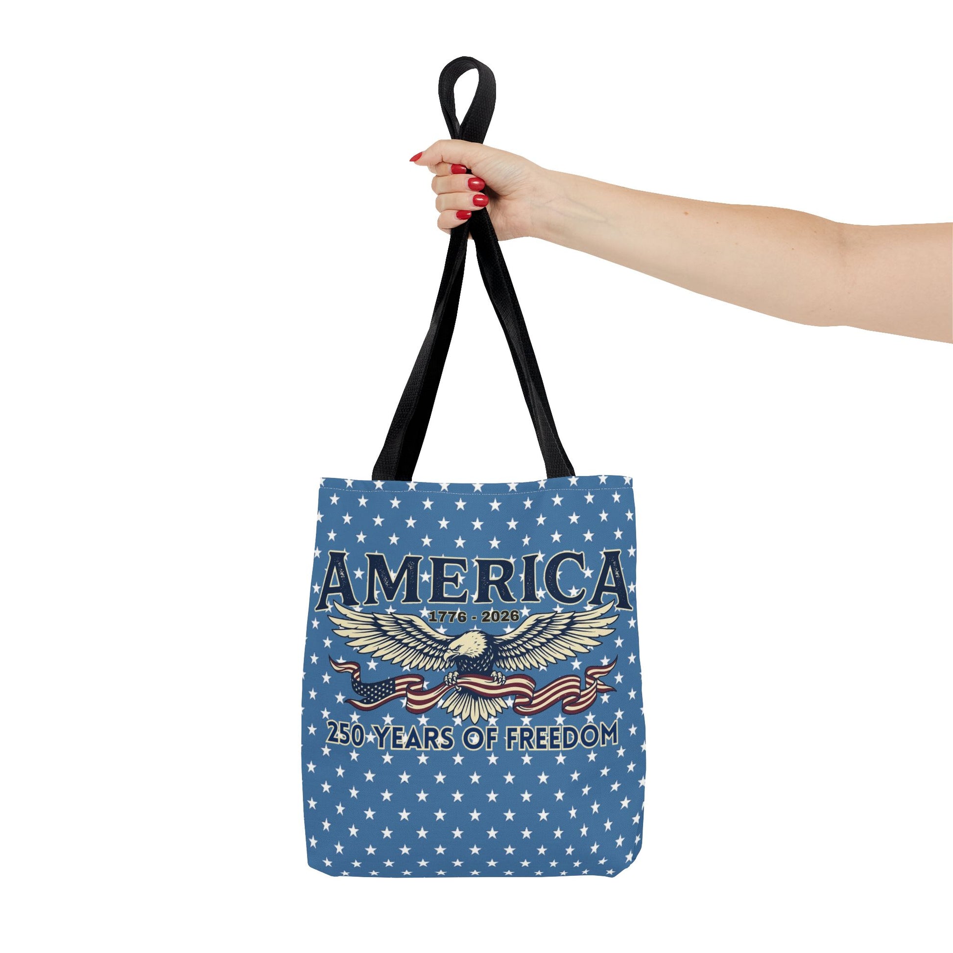 USA 250th ANNIVERSARY Patriotic Tote Bag  | America's 250 Years of Freedom" Eagle Design Tote - Trending Novelties & Gifts