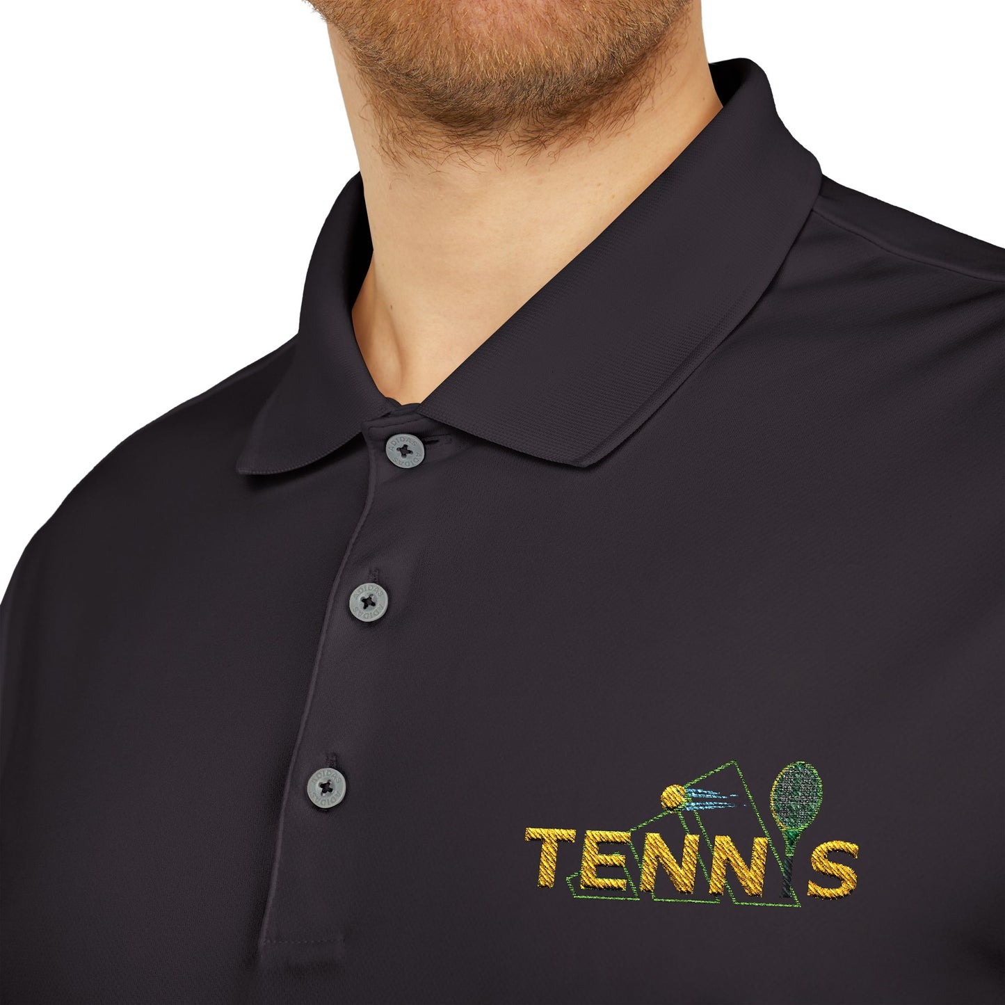 Adidas Tennis Fan Polo Shirt - Creative Tennis Motif