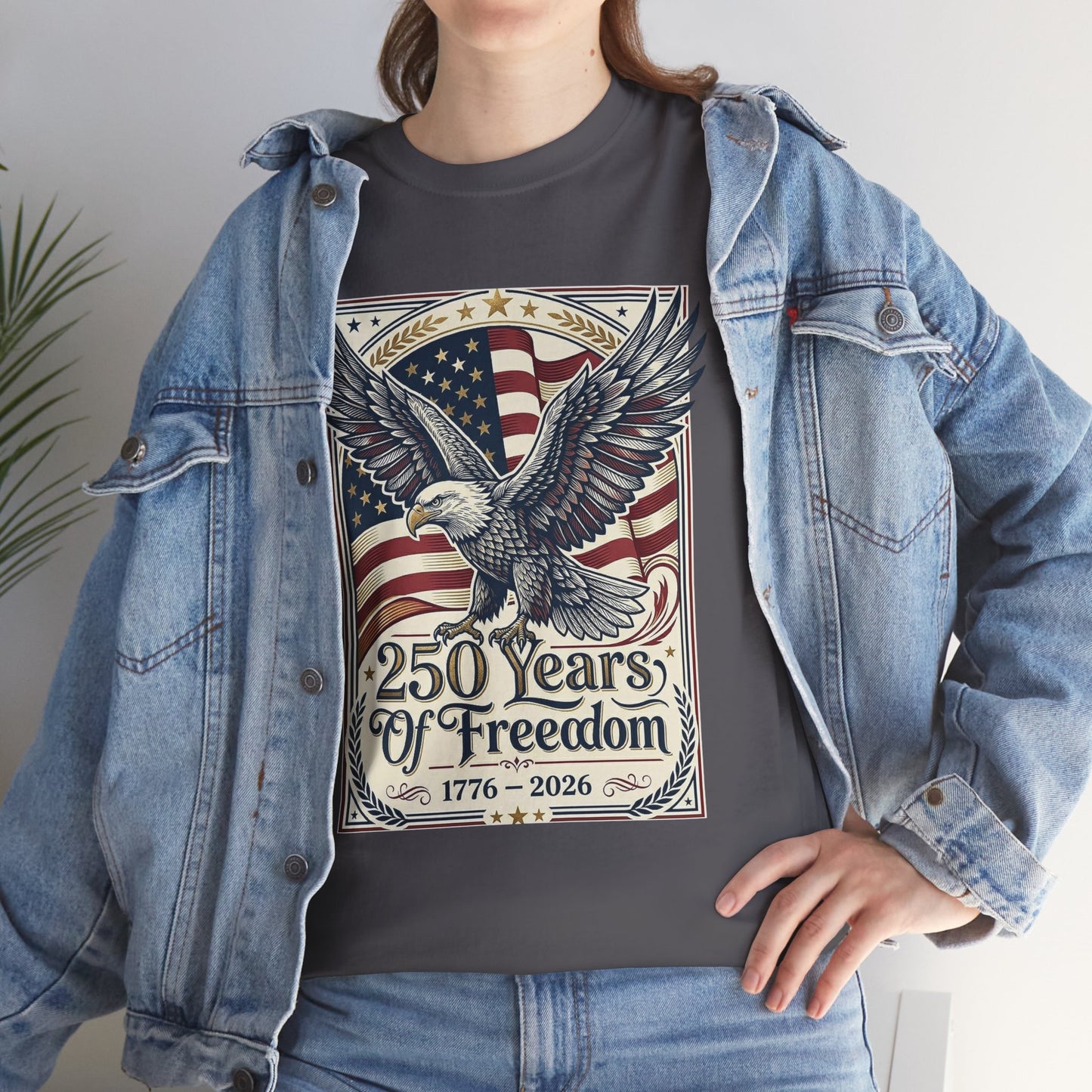 USA 250th ANNIVERSARY Eagle T-Shirt —  AMERICA'S 250 Years ANNIVERSARY of Freedom Tee - Trending Novelties & Gifts