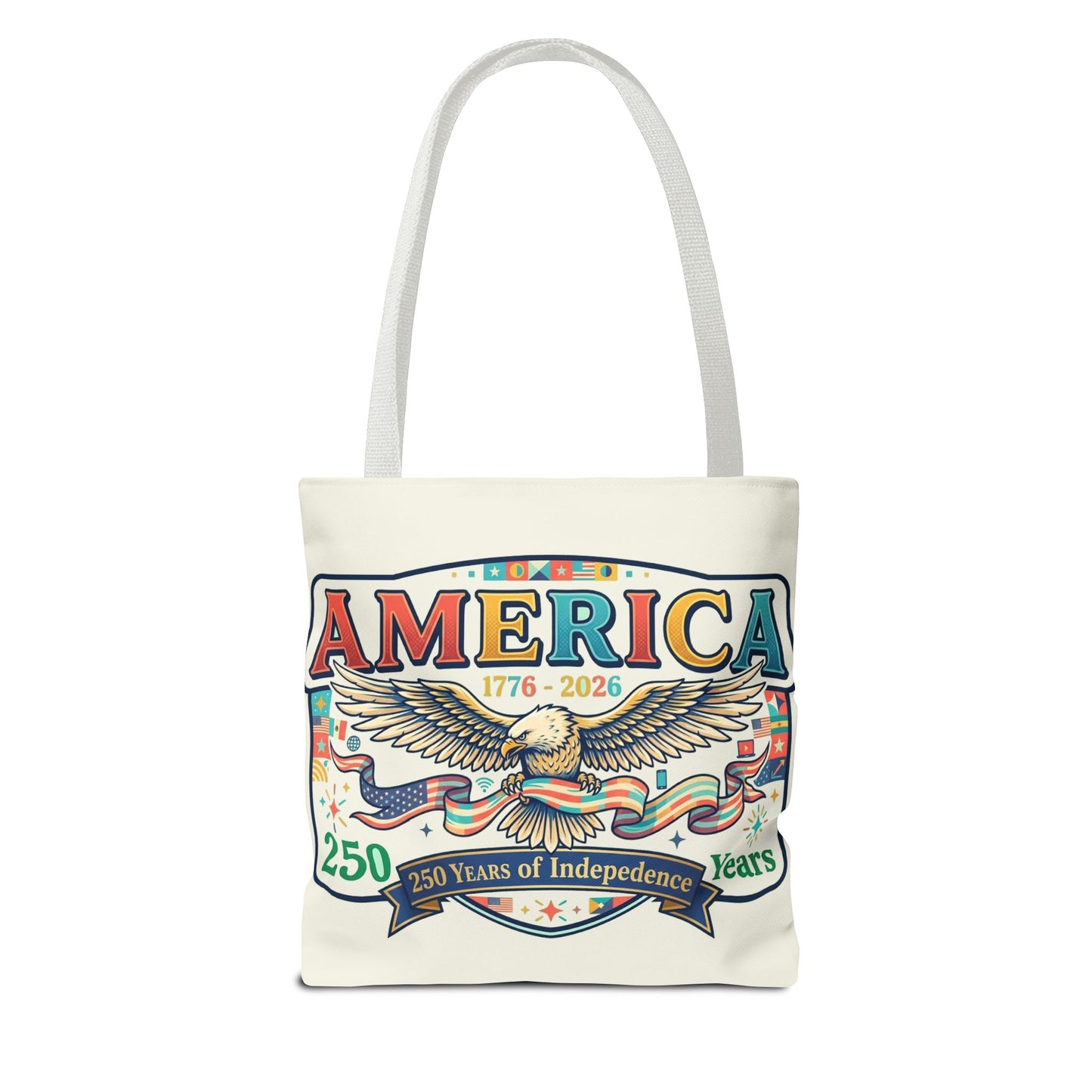 USA 250th ANNIVERSARY Tote Bag — America's 250th ANNIVERSARY Patriotic Eagle Tote - Trending Novelties & Gifts