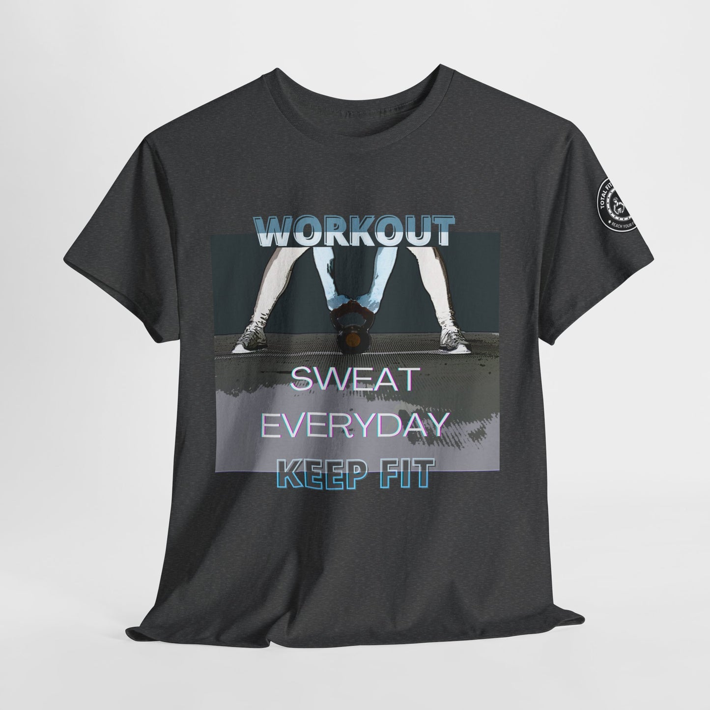 Fitness Workout Quotes Unisex Tee - "KEEP FIT" Cotton T-shirt. FQT
