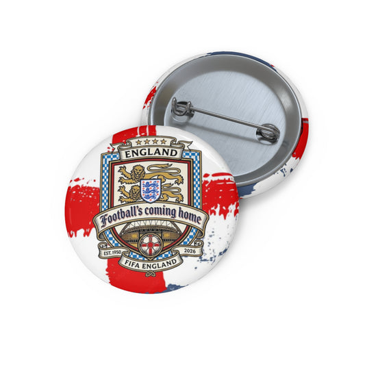 England Football Crest Pin Button — St. George’s Cross Soccer Badge