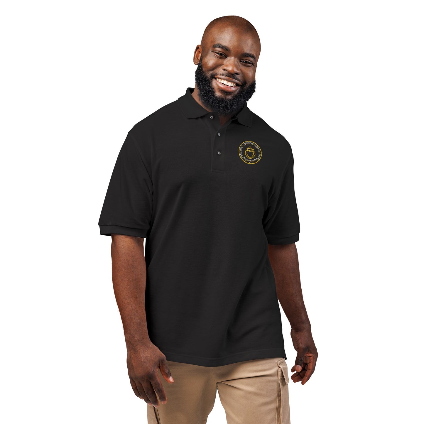 Catholic Tee - Traditional Catholic Men's Embroidered Insignia Polo Shirt (CT)