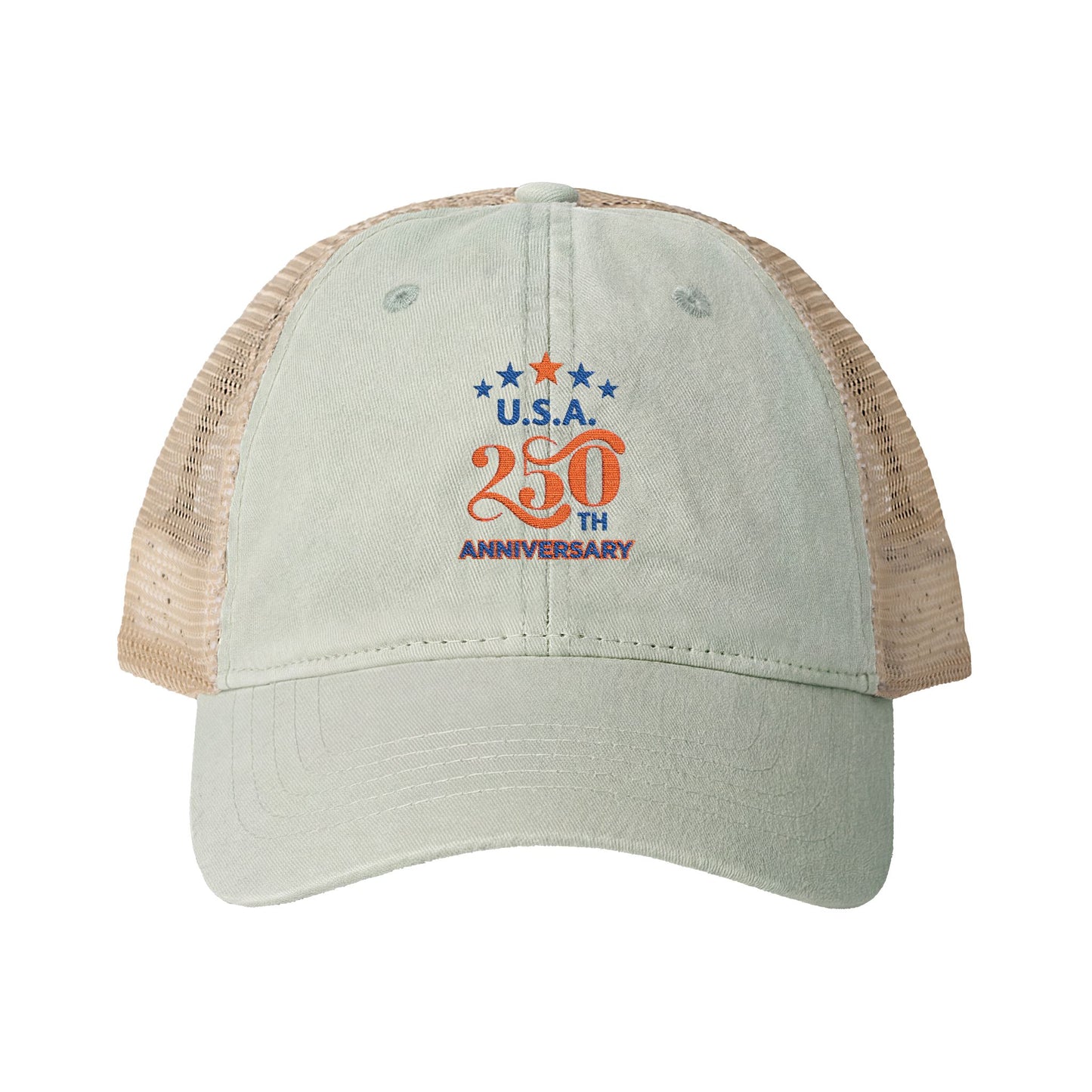 USA 250th ANNIVERSARY Women's Washed Mesh-Back Cap - Trending Novelties & Gifts