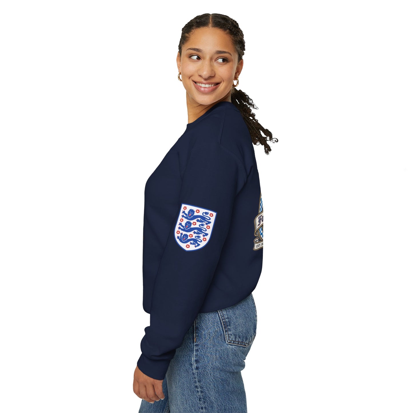 England's Soccer Fans' Crewneck Sweatshirt - "Football's Coming Home"