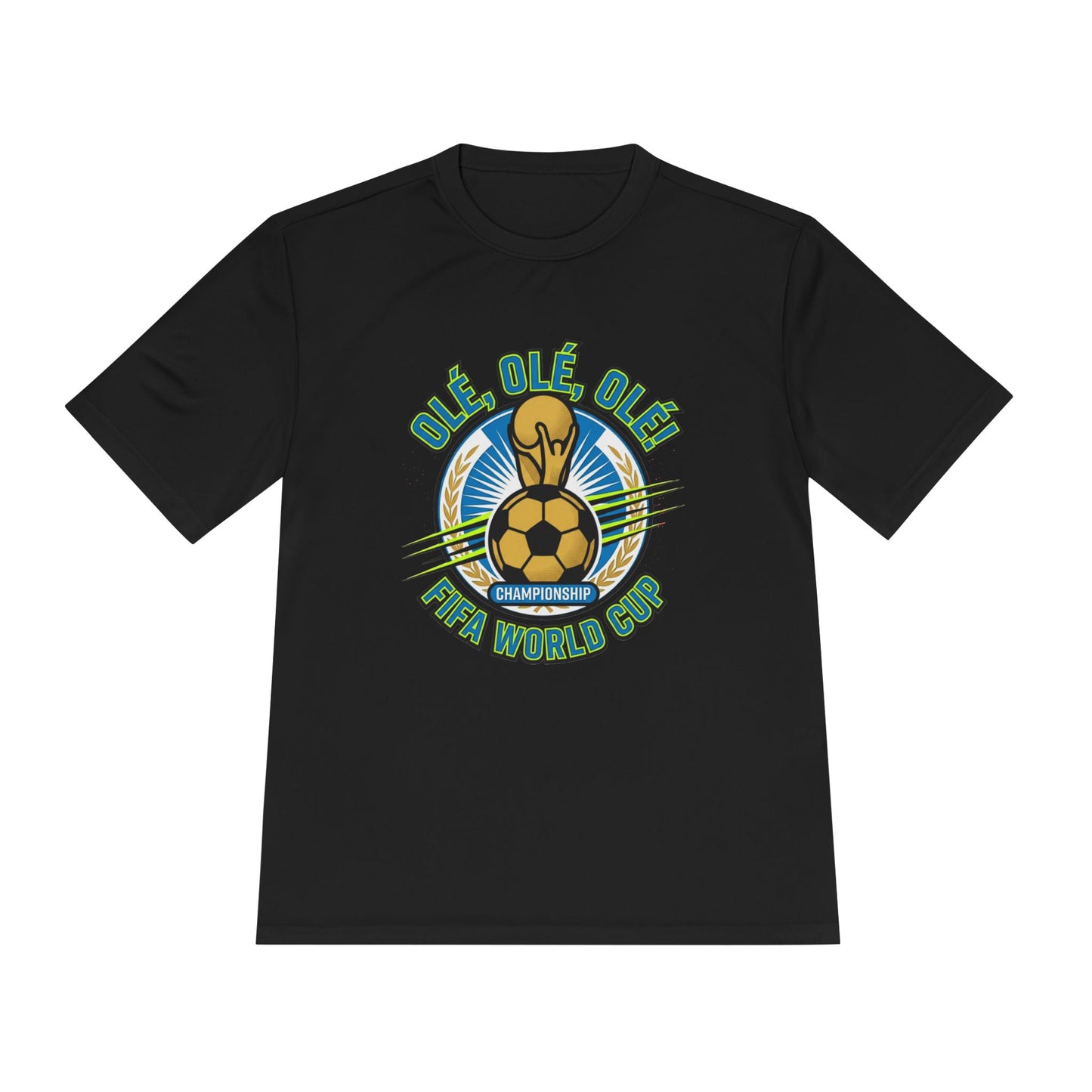 World Cup Soccer Moisture-Wicking Tee — "Ole Ole Ole" Graphic Tee - Trending Novelties & Gifts