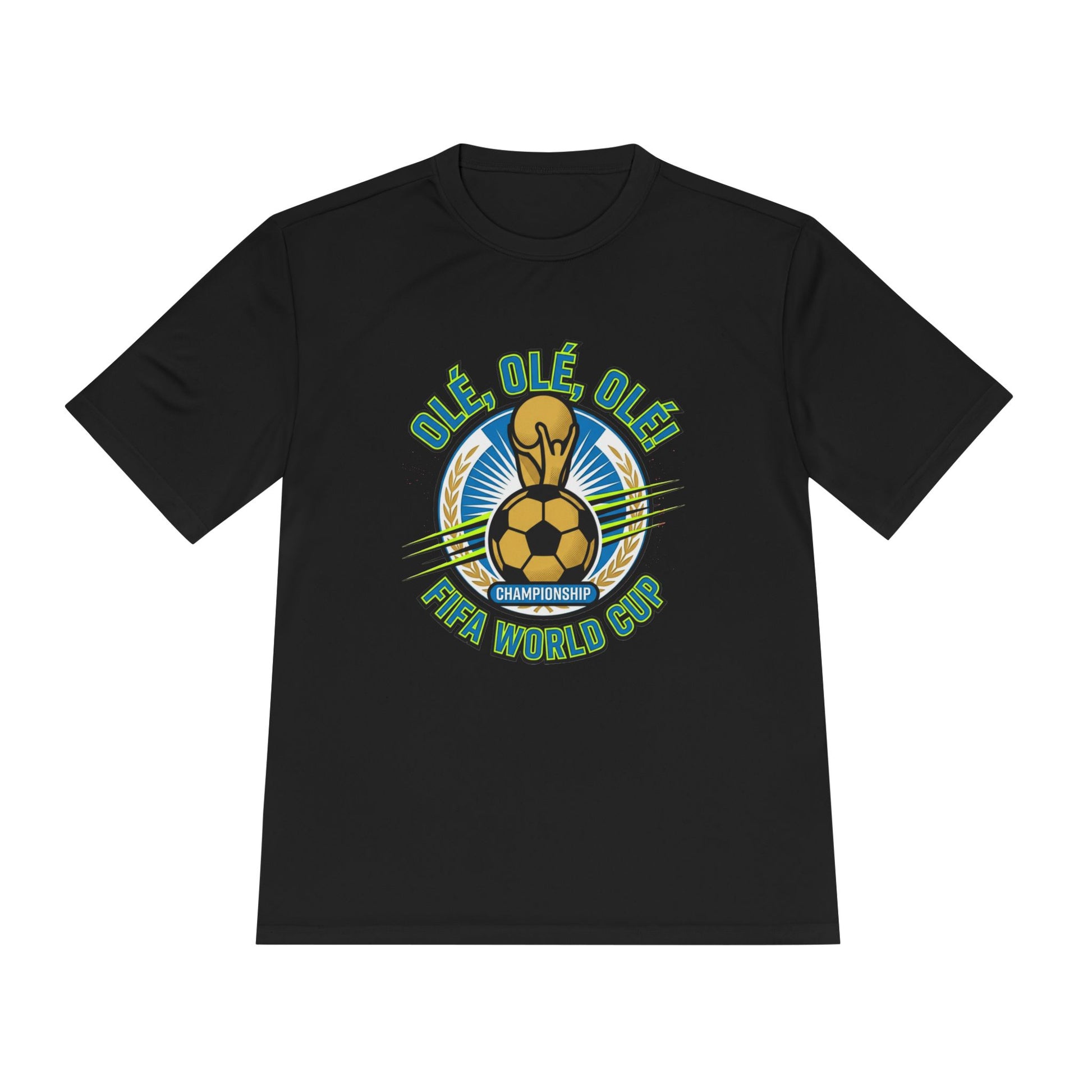 World Cup Soccer Moisture-Wicking Tee — "Ole Ole Ole" Graphic Tee - Trending Novelties & Gifts