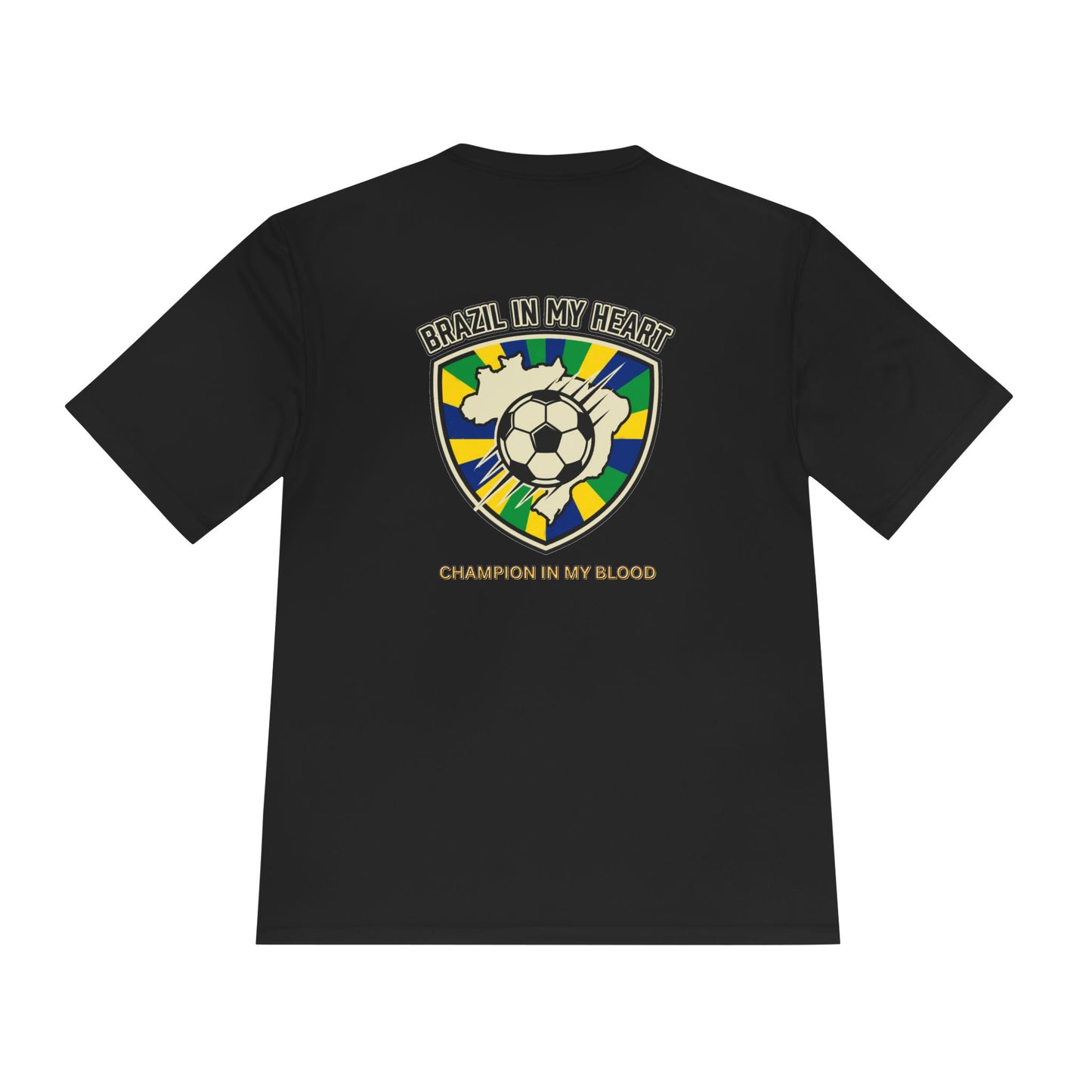 Brazil In My Heart Soccer Tee — Champion In My Blood Moisture-Wicking Shirt - Trending Novelties & Gifts