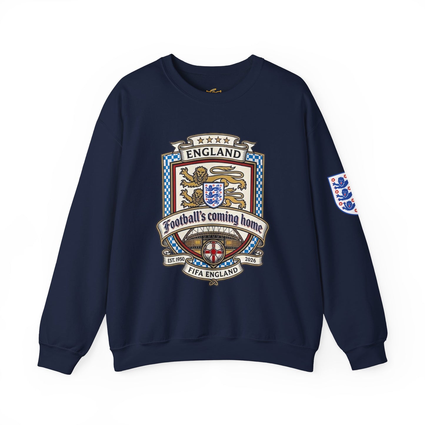 England's Soccer Fans' Crewneck Sweatshirt - "Football's Coming Home"
