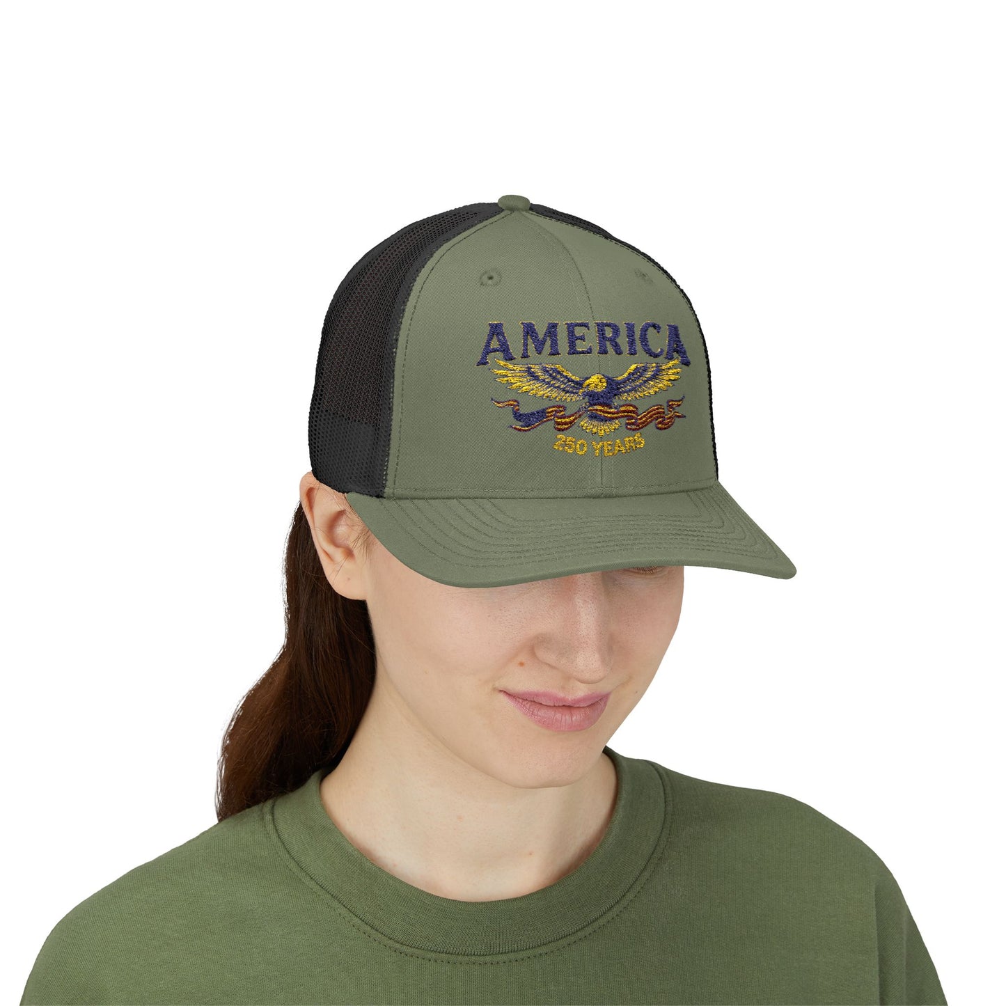 USA 250 Years Eagle Snapback Trucker Cap - Trending Novelties & Gifts