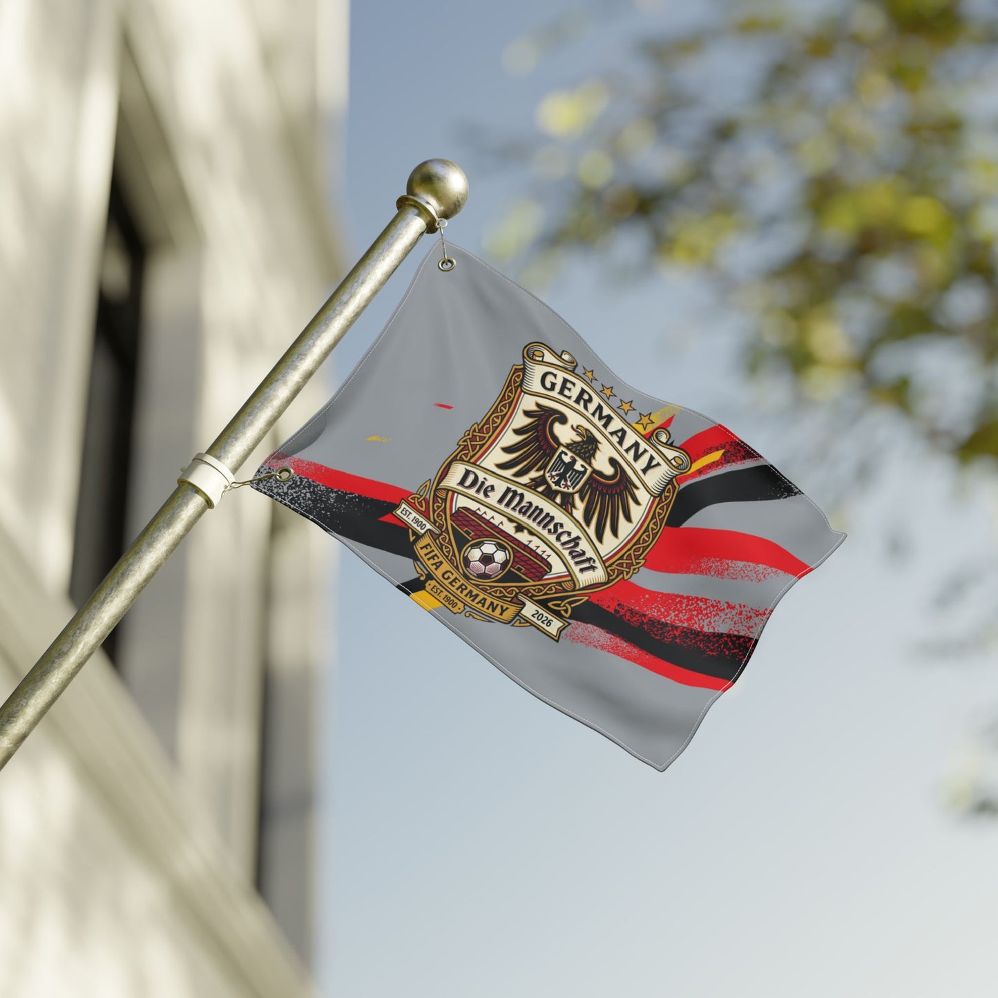 Germany Die Mannschaft Soccer Flag — Double-Sided German Soccer Team Banner