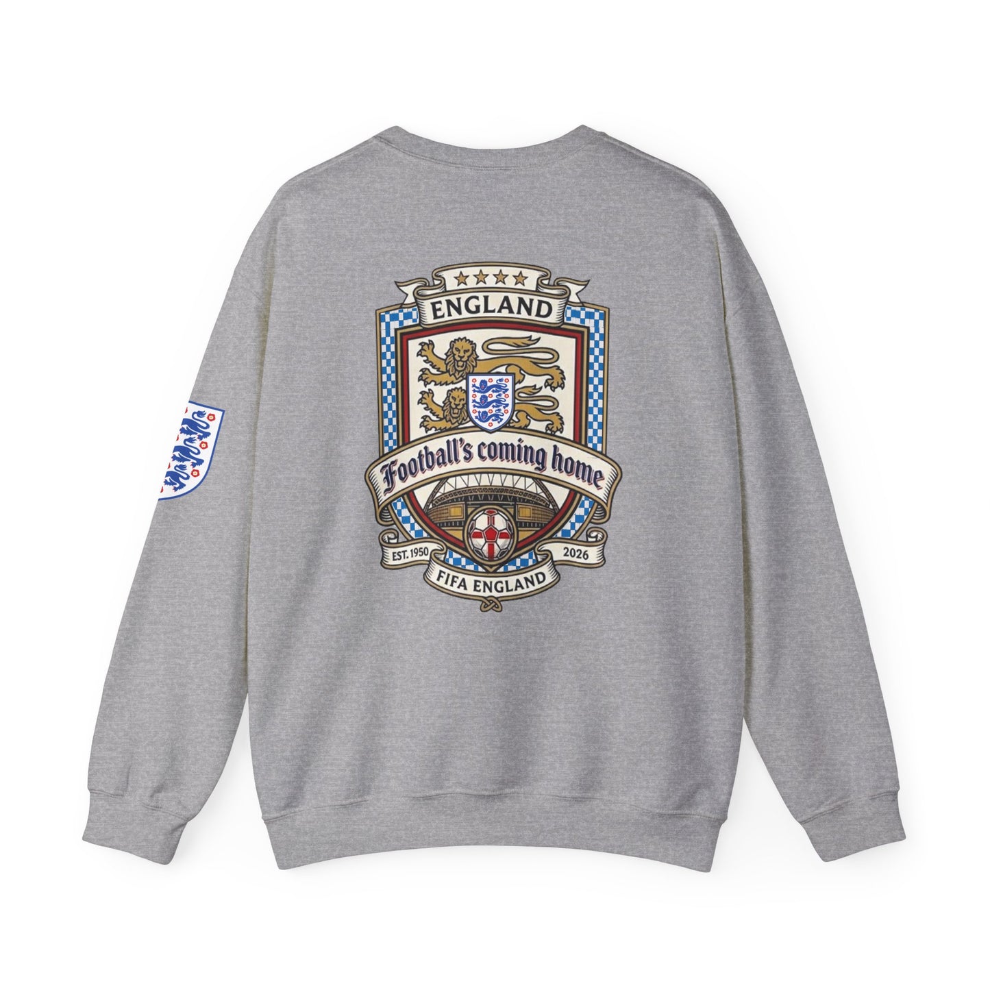 England's Soccer Fans' Crewneck Sweatshirt - "Football's Coming Home"