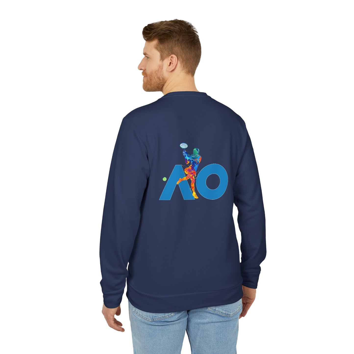 Adidas Tennis Motif Sweatshirt (Blu)