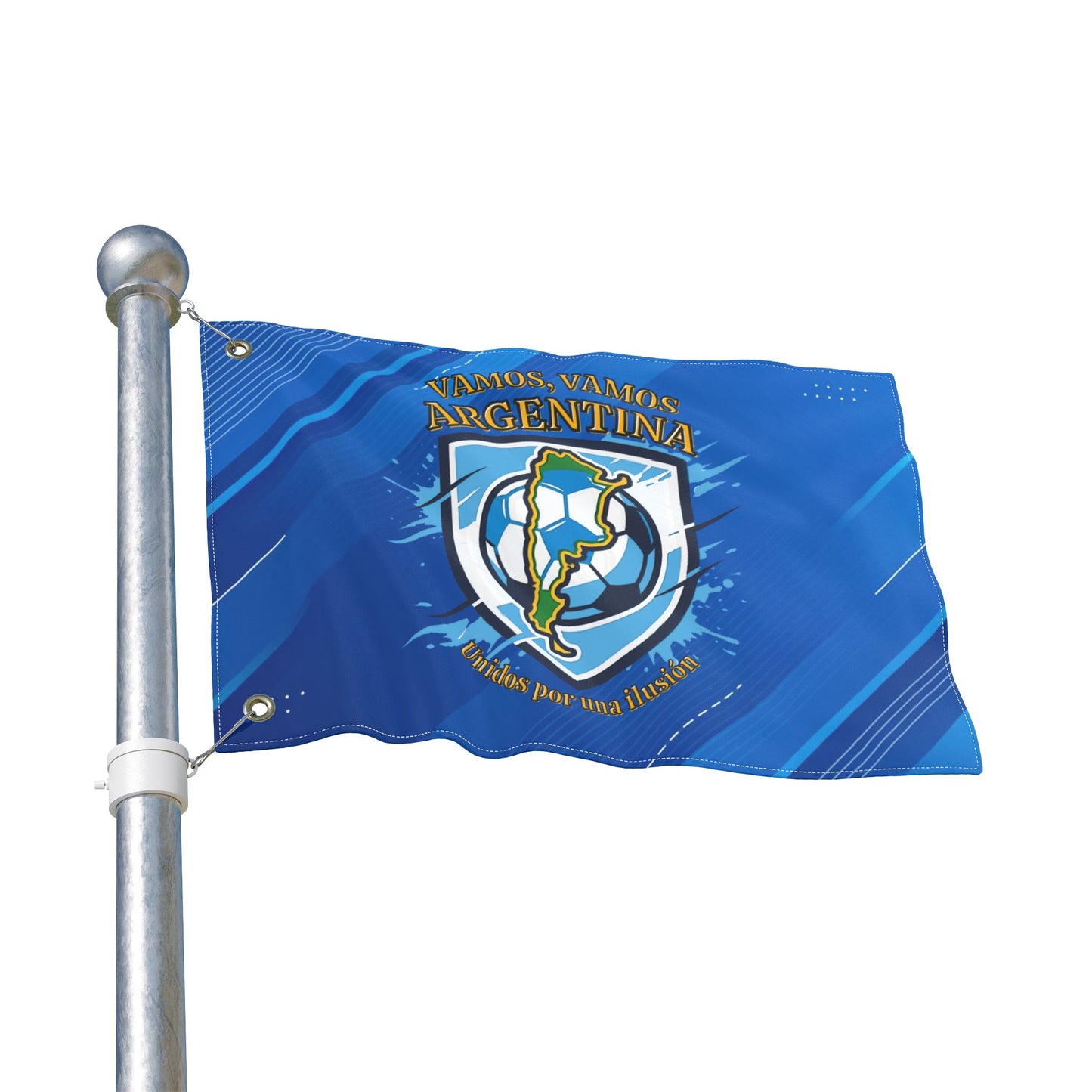Vamos Argentina Soccer Flag – Double-Sided Football Fan Banner - Trending Novelties & Gifts