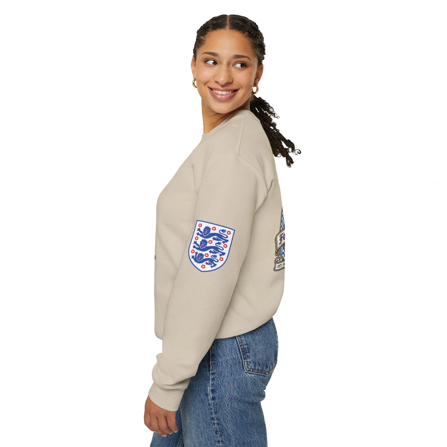 England's Soccer Fans' Crewneck Sweatshirt - "Football's Coming Home"