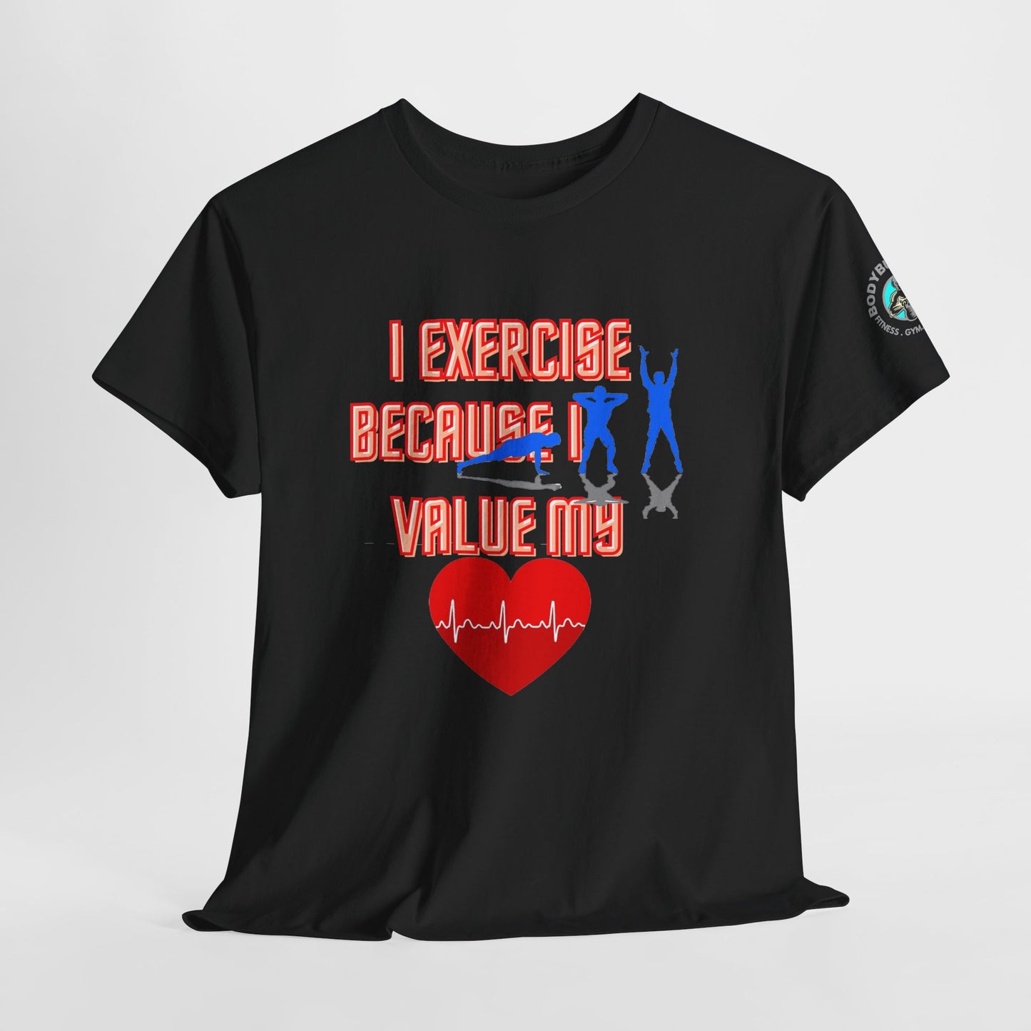 Fitness Quotes Heart Health Cotton T-shirt. FQT