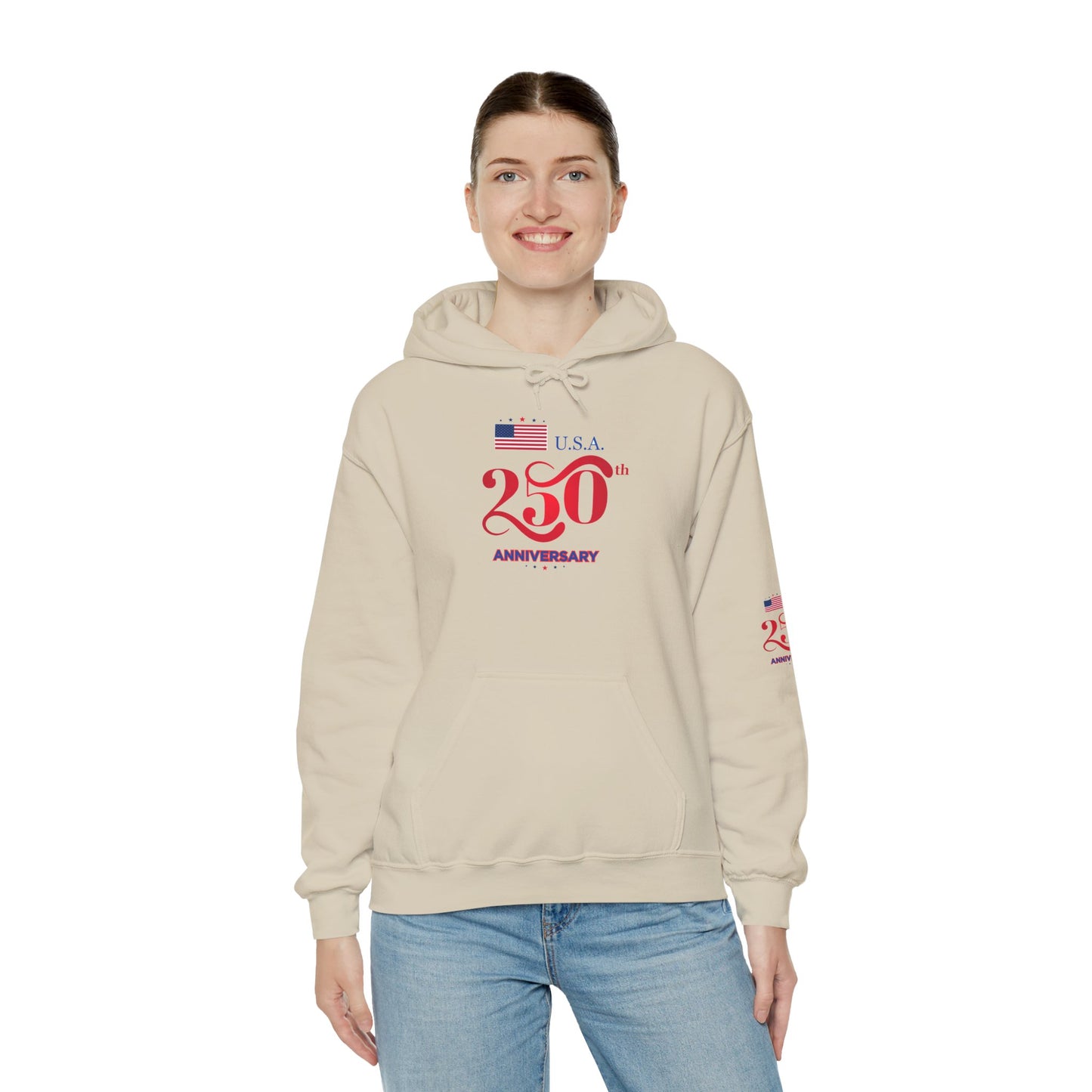 USA 250th ANNIVERSARY Hoodie — America 250 years Anniversary Patriotic Sweatshirt - Trending Novelties & Gifts