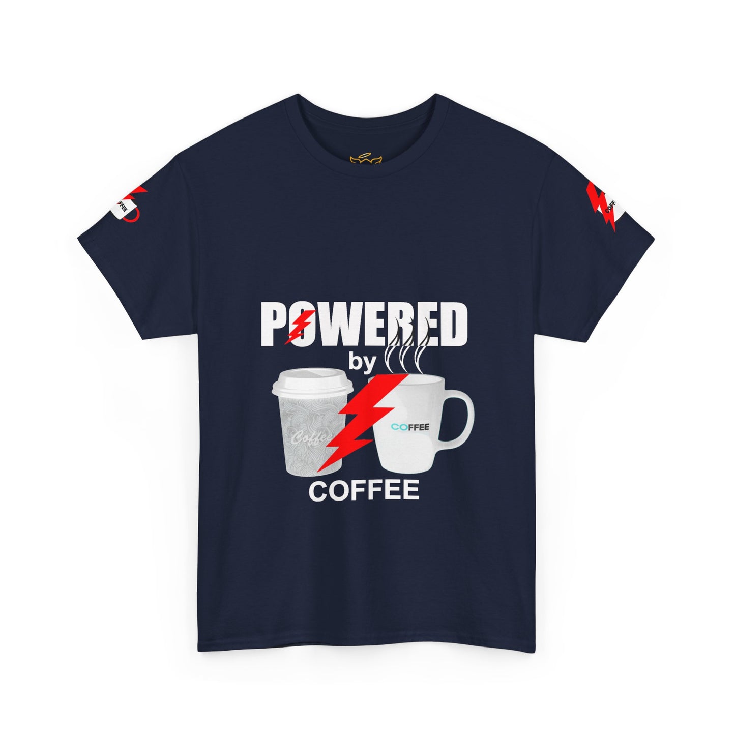 Coffee Lovers Heavy Cotton T-shirt - Powered by Coffee.