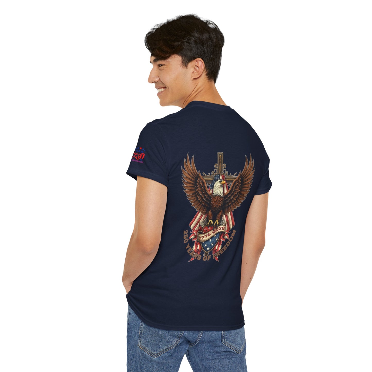 Patriotic Eagle Tee — 250 Years of Freedom Graphic T‑Shirt (USA 250th)