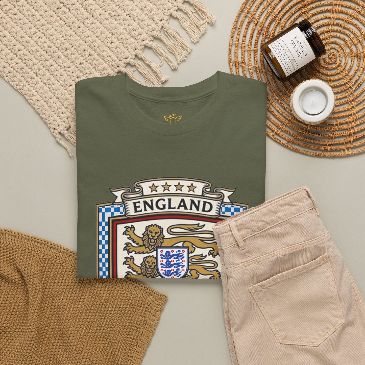 England's Soccer Fan's Crest T-Shirt - "Football's Coming Home"