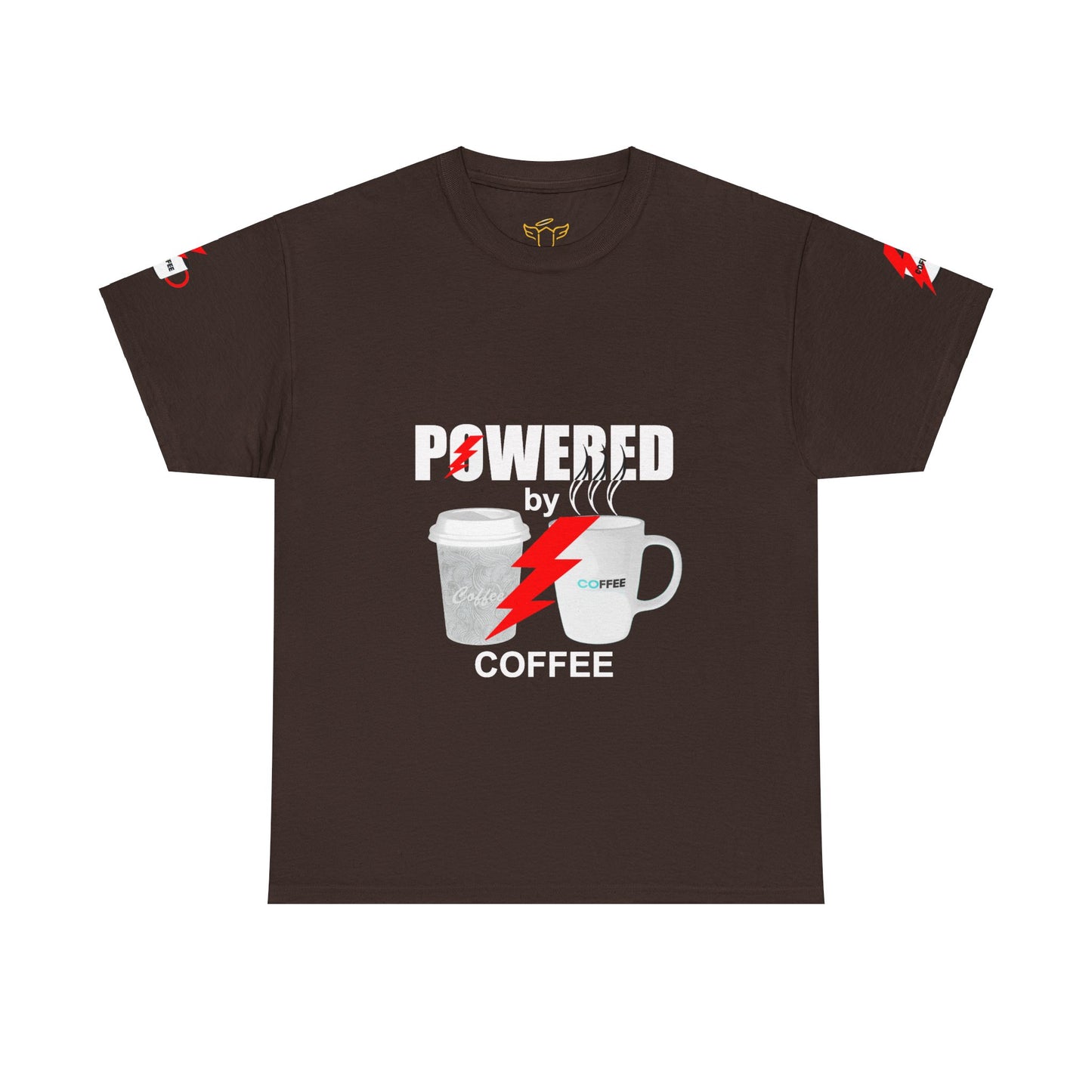 Coffee Lovers Heavy Cotton T-shirt - Powered by Coffee.