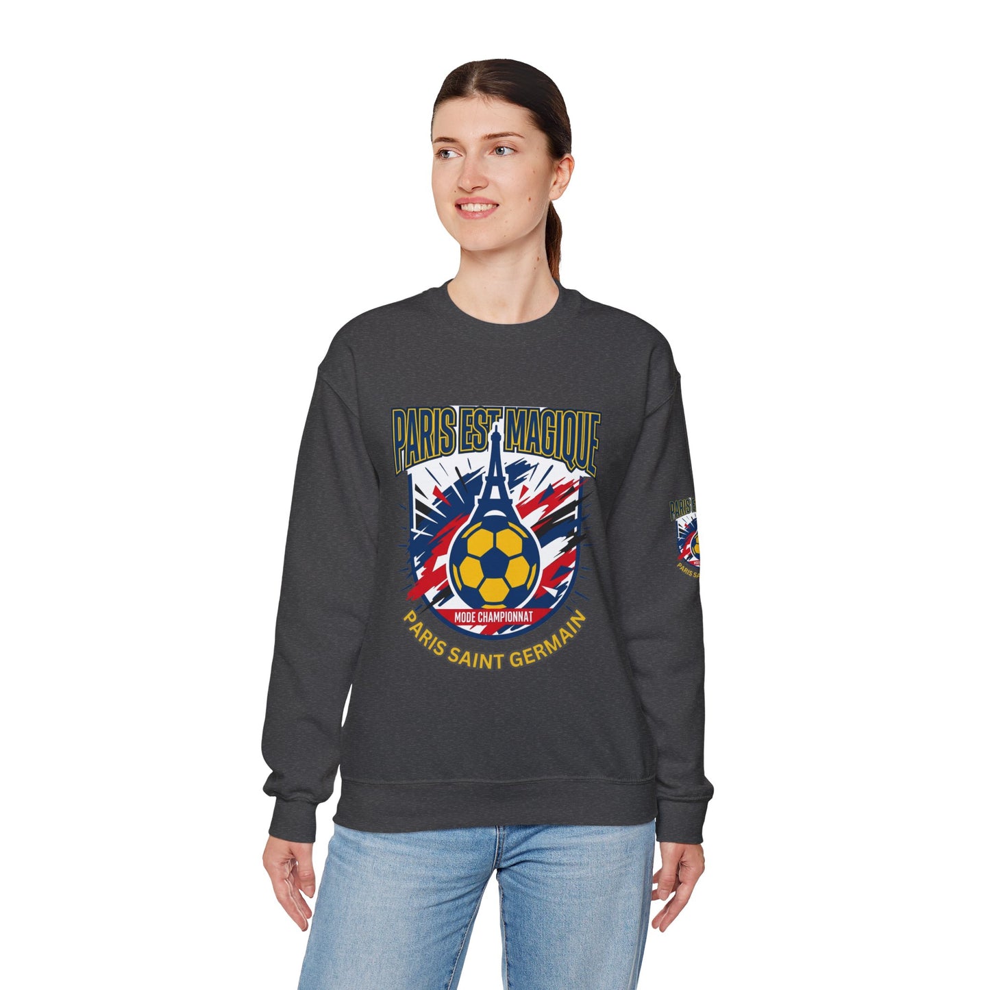 Paris Saint Germain Soccer Crest Sweatshirt | Paris Saint Germain soccer fans Sweatshirt - Trending Novelties & Gifts