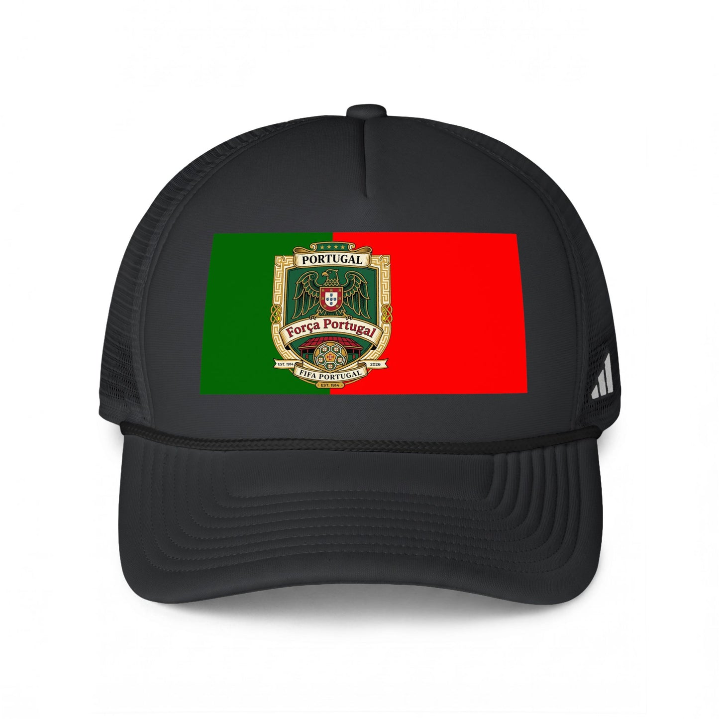 Portugal Soccer Fan Flag Trucker Cap — Vintage Portugal Soccer Fan Flag on Cap
