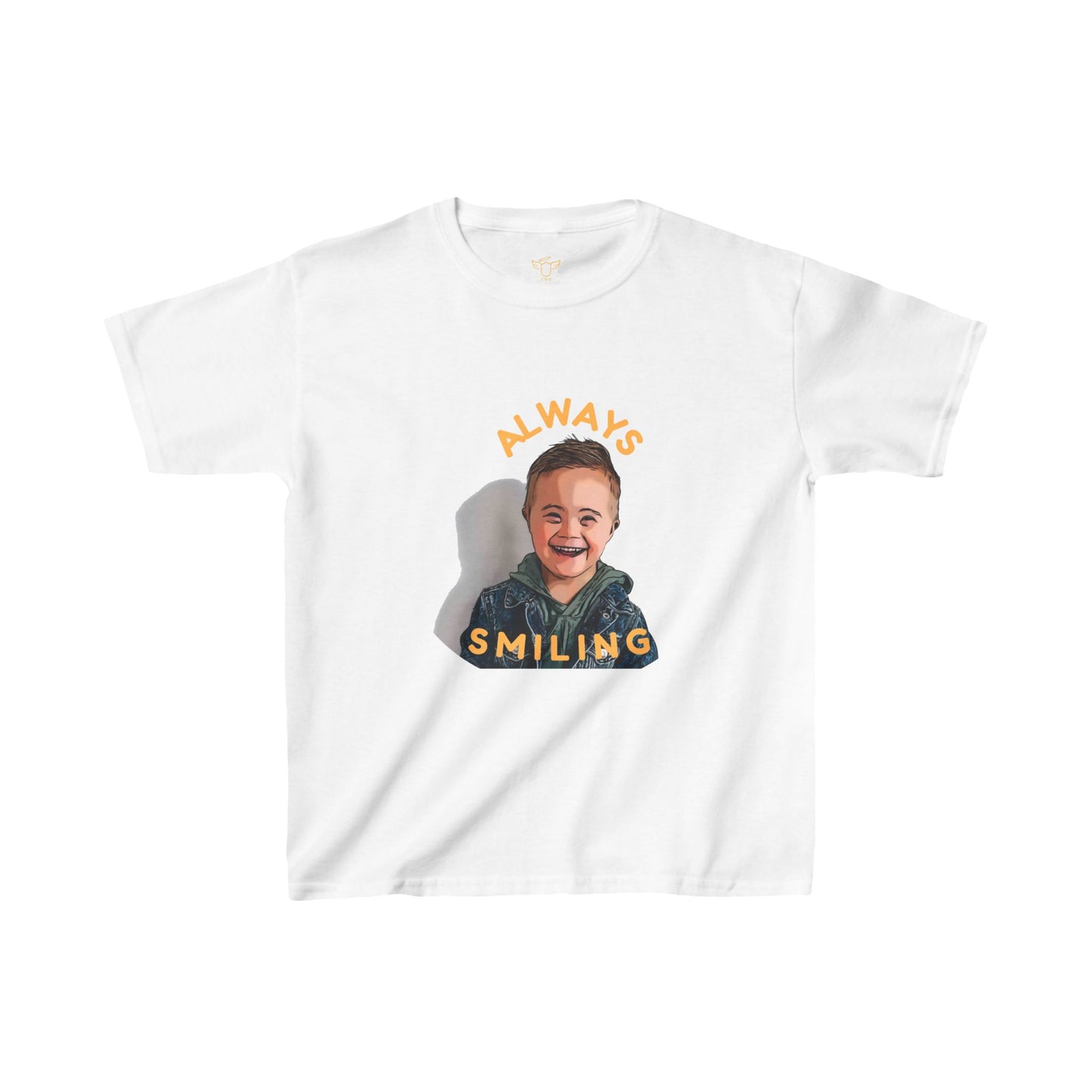 Novelty Tee Kids T-Shirt - Instagram's OurHuddyBuddy Smiling