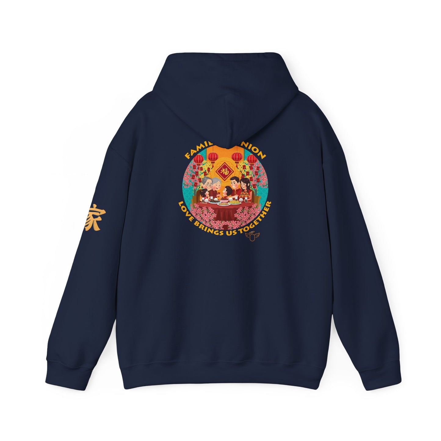 Family Reunion Hoodie – 'Love Brings Us Together' Chinese New Year Novelty Tee