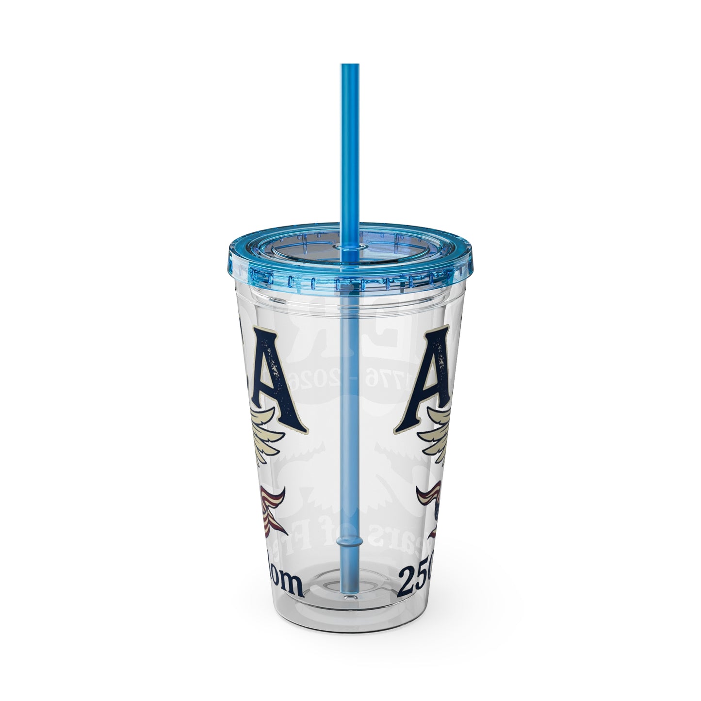 Patriotic 250th Anniversary Eagle Tumbler with Straw — 16oz - Trending Novelties & Gifts