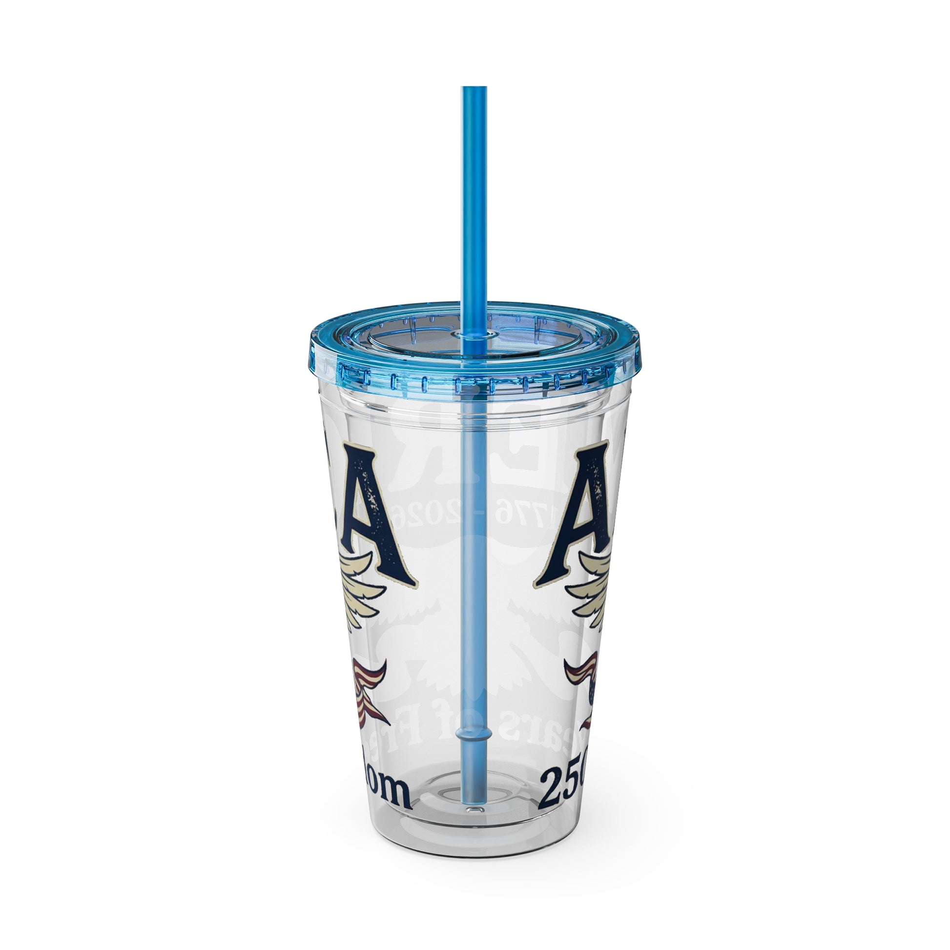 Patriotic 250th Anniversary Eagle Tumbler with Straw — 16oz - Trending Novelties & Gifts