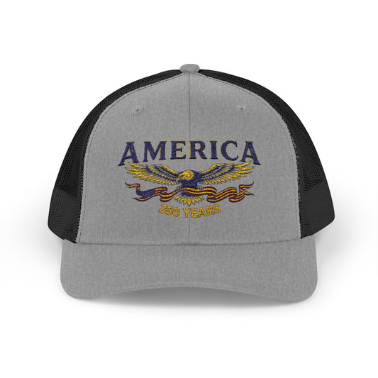 USA 250 Years Eagle Snapback Trucker Cap - Trending Novelties & Gifts