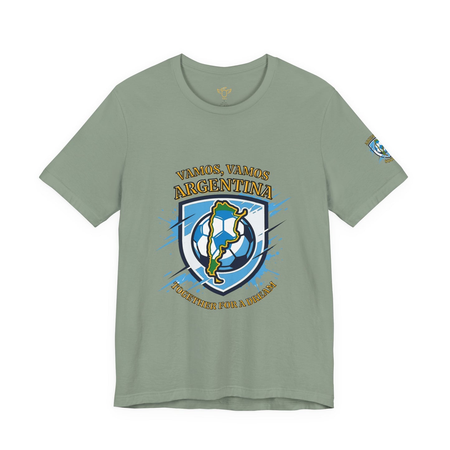 Argentina Soccer T-Shirt - "Vamos, Vamos Argentina" Together for a Dream Fan Tee - Trending Novelties & Gifts