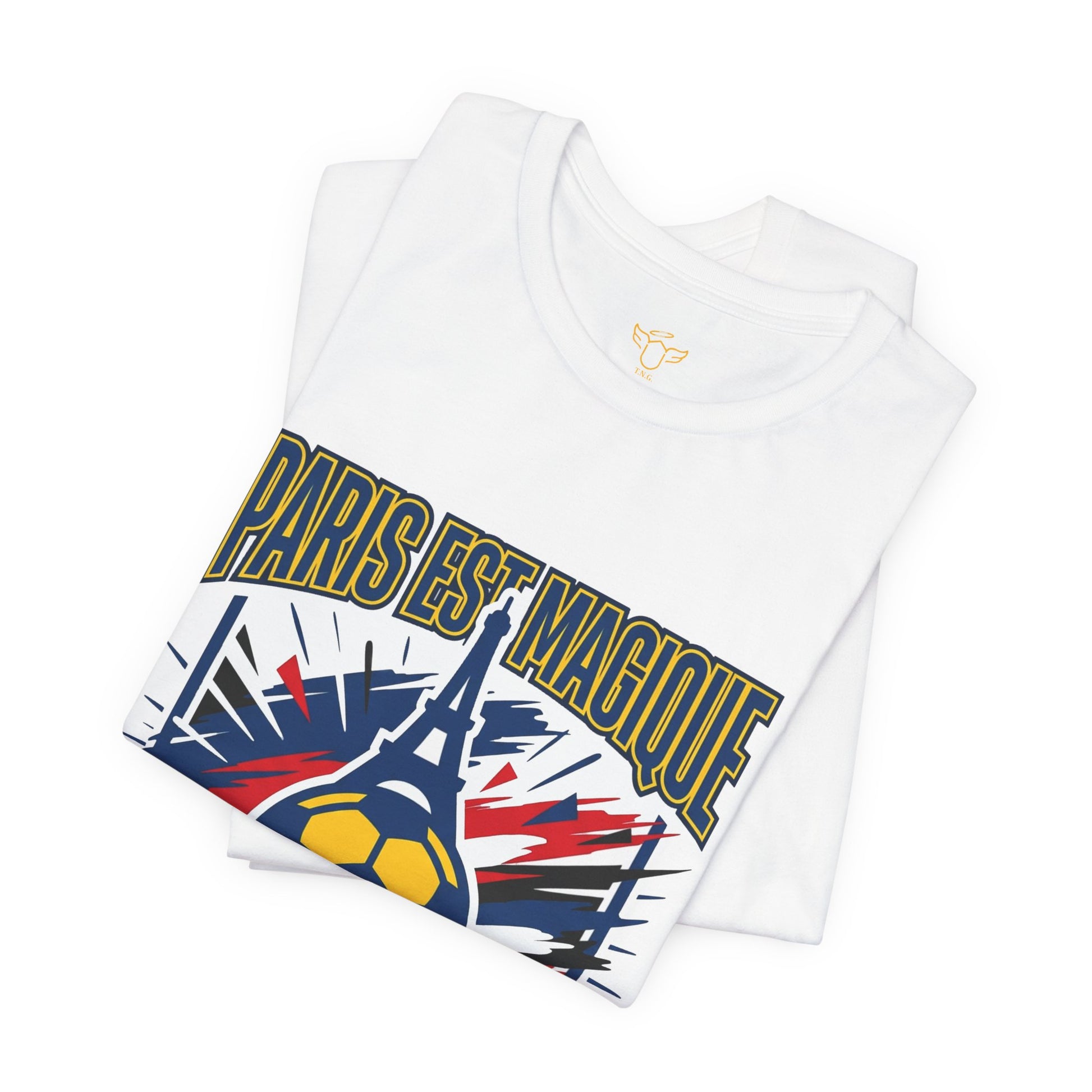 Paris-inspired Soccer Crest Tee | Paris Saint Germain Soccer Fan T-shirt - Trending Novelties & Gifts