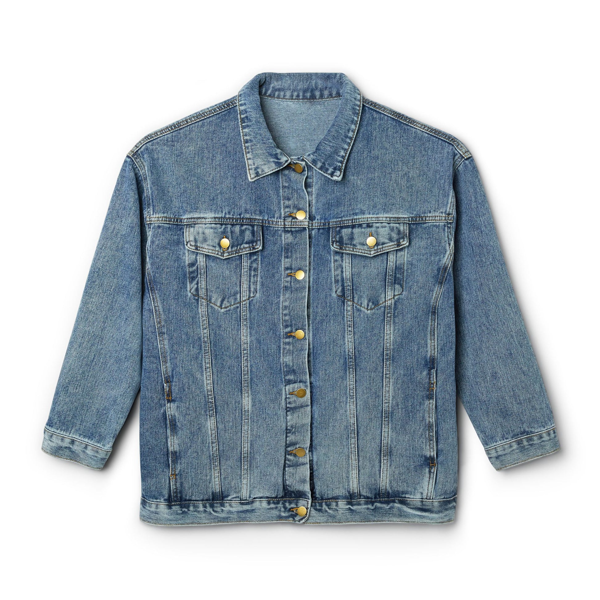 USA 250th ANNIVERSARY Women's Denim Jacket — 250 Years of Freedom Patriotic Eagle Back Print - Trending Novelties & Gifts