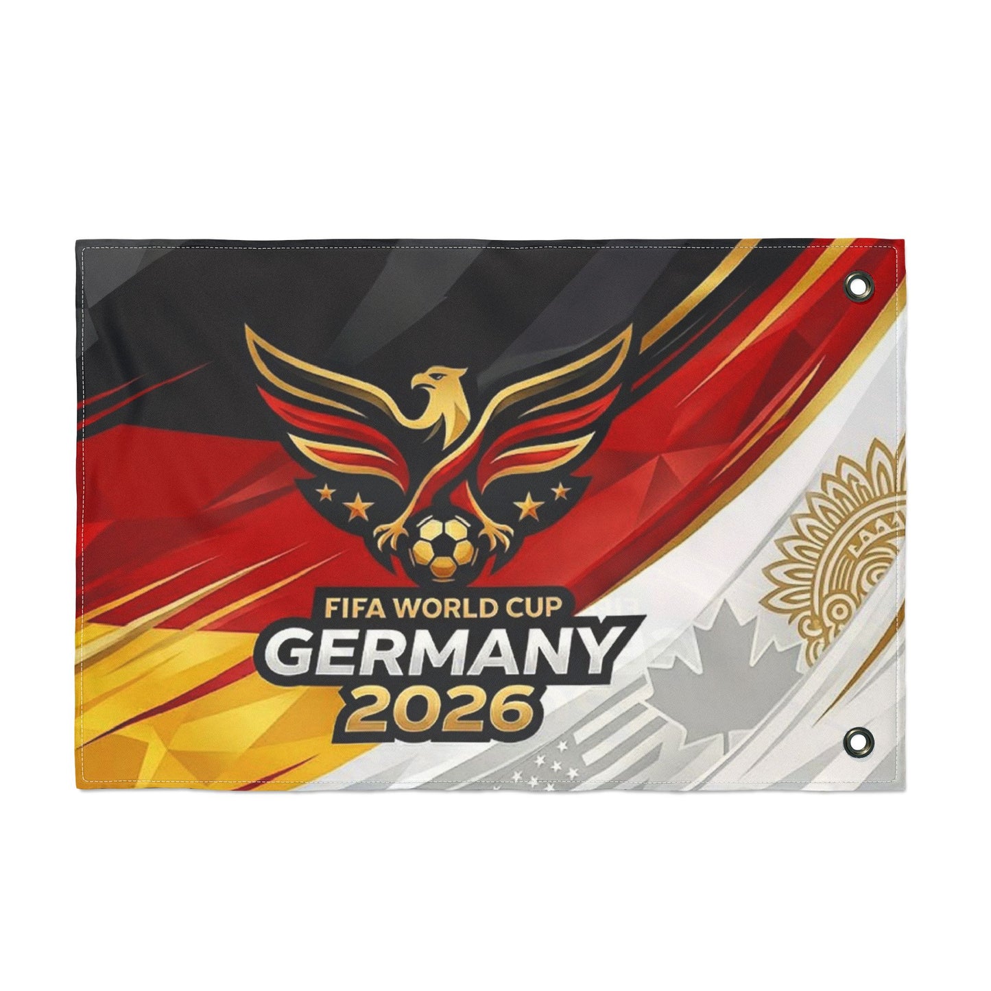 Germany 2026 FIFA World Cup Double-Sided Flag - Germany Soccer 2026 Supporter Banner