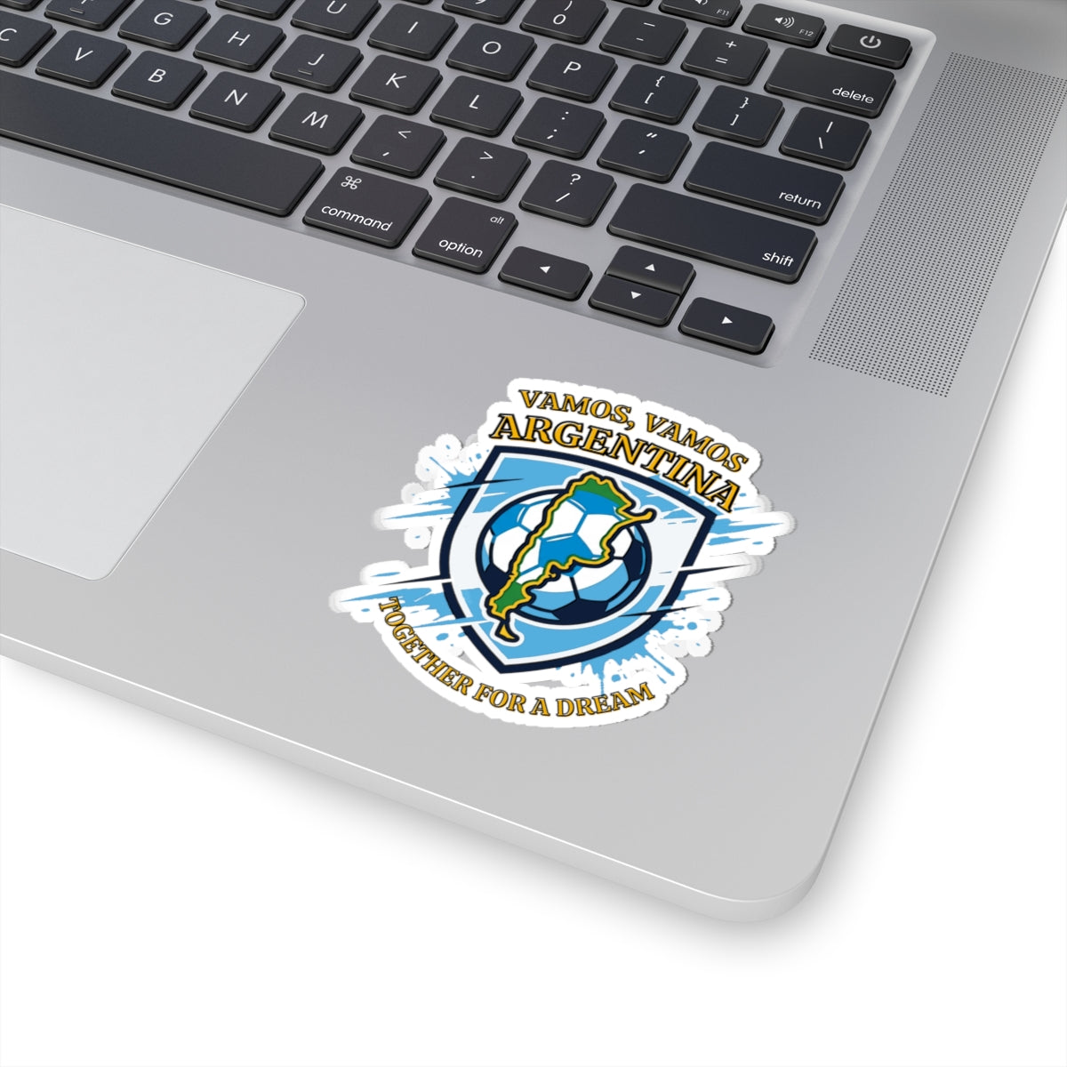 Argentina Soccer Sticker — "Vamos, Vamos Argentina" Kiss-Cut Football Sticker - Trending Novelties & Gifts