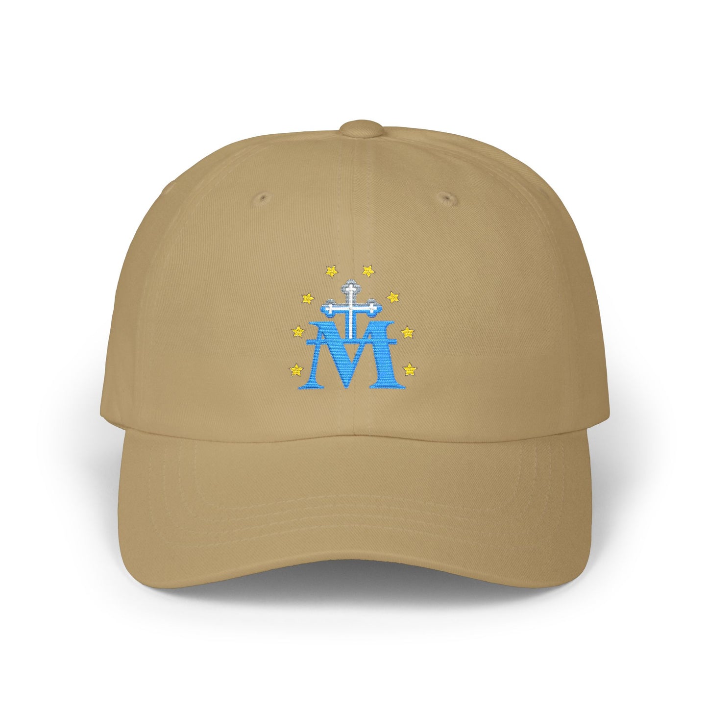 Marian 'M' Embroidered Cap — Blue Marian Monogram Cap (EM)