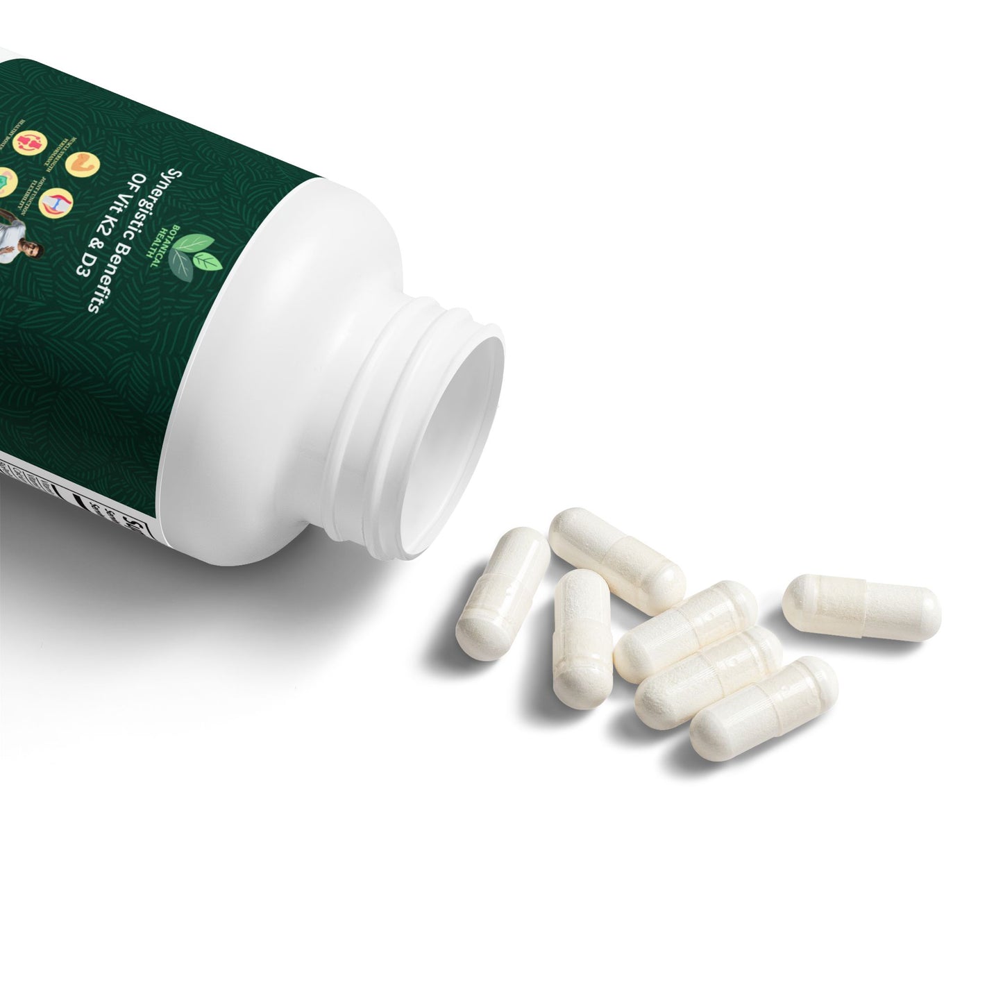 Vitamin K2 + D3 Supplement (60 Capsules)