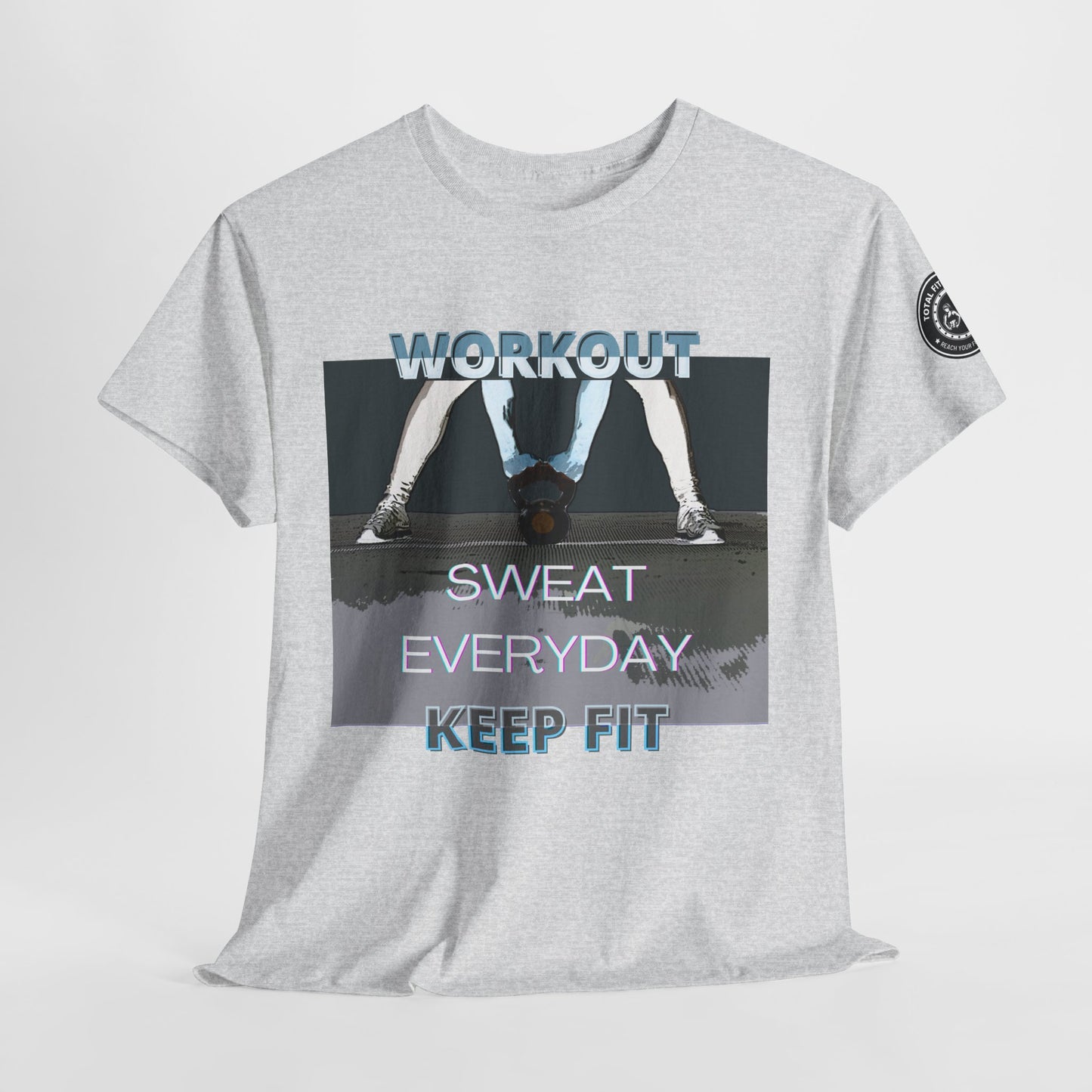 Fitness Workout Quotes Unisex Tee - "KEEP FIT" Cotton T-shirt. FQT