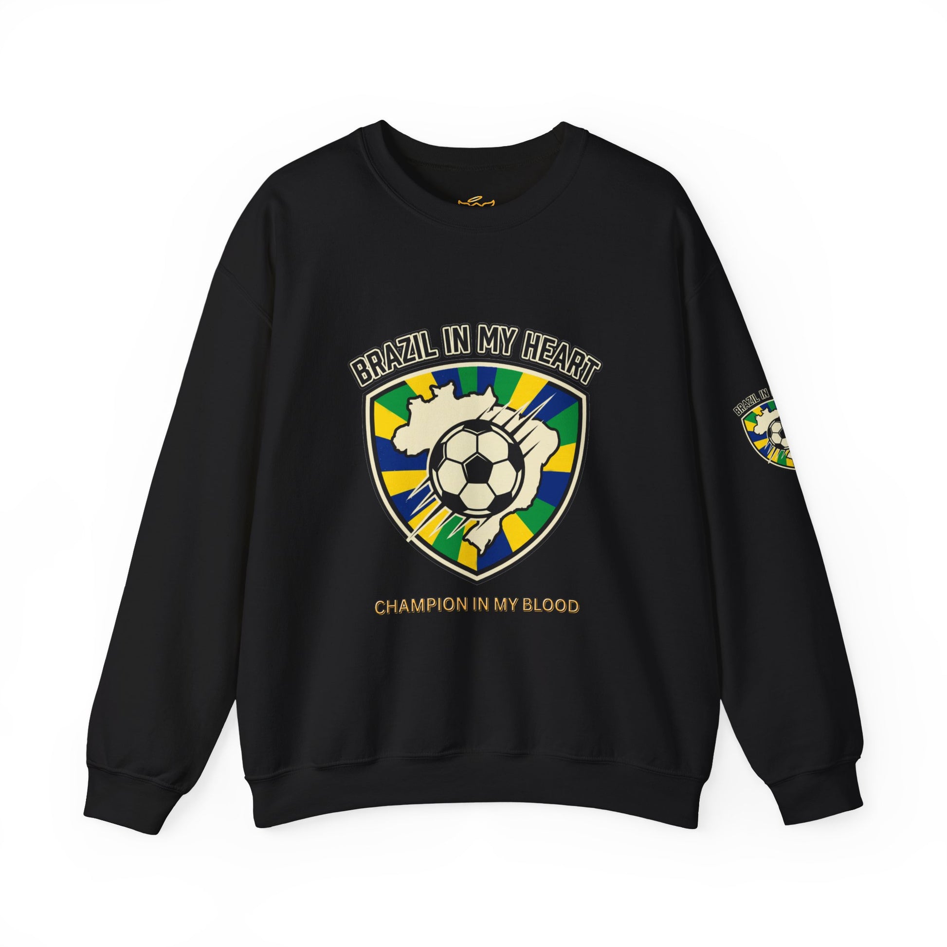 Brazil In My Heart Soccer Sweatshirt | Brazil fans world cup Soccer 2026 Sweatshirt - Trending Novelties & Gifts