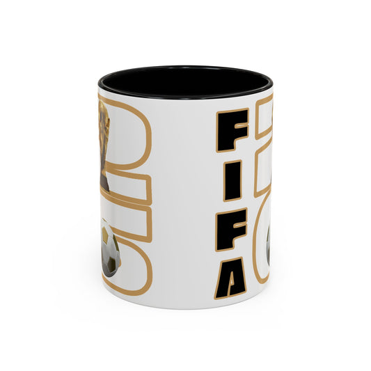 FIFA World Cup '26 Coffee Mug — Soccer Trophy & Ball Graphic 11/15oz