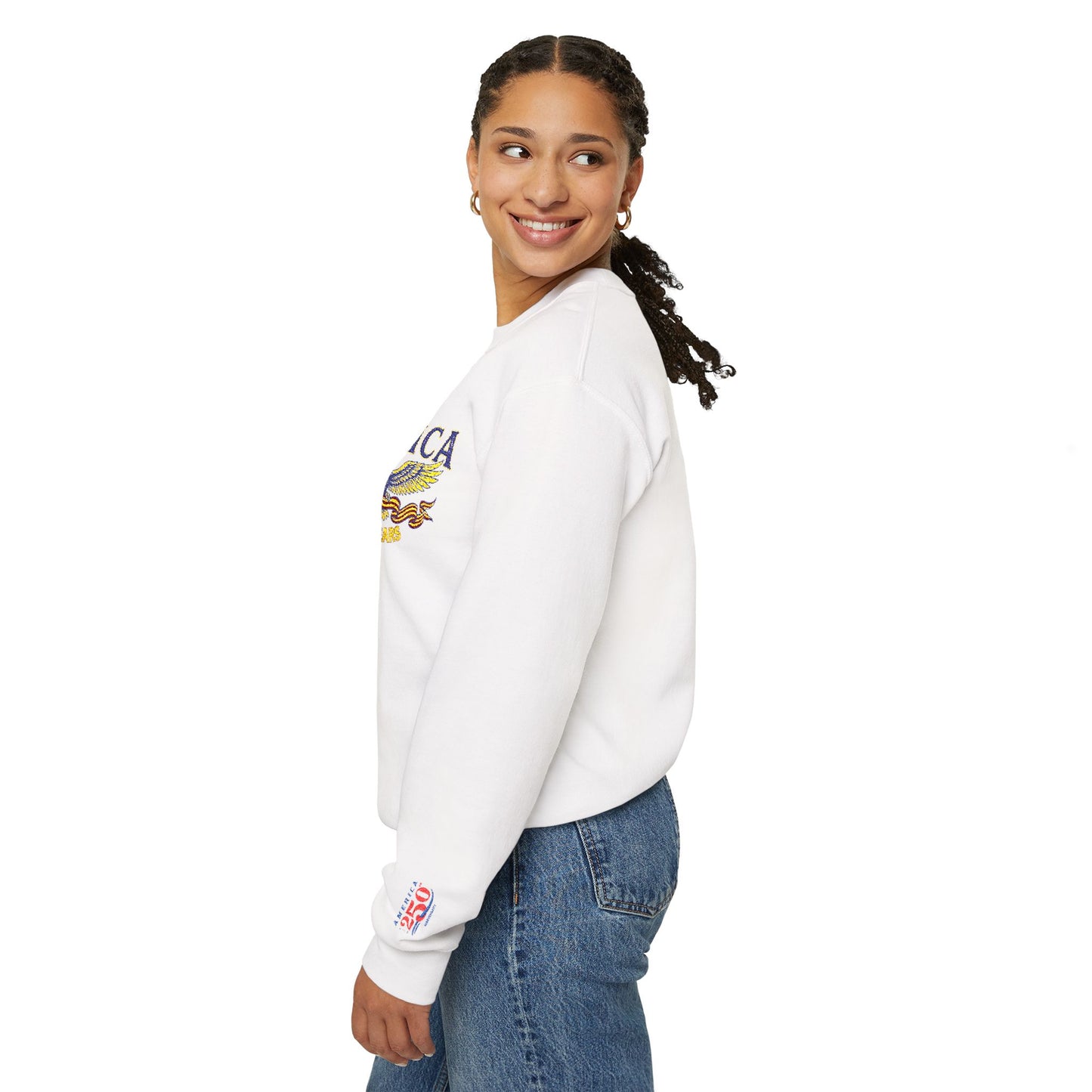 USA 250th American Eagle Crewneck Sweatshirt — USA 250th Vintage Patriotic Pullover - Trending Novelties & Gifts