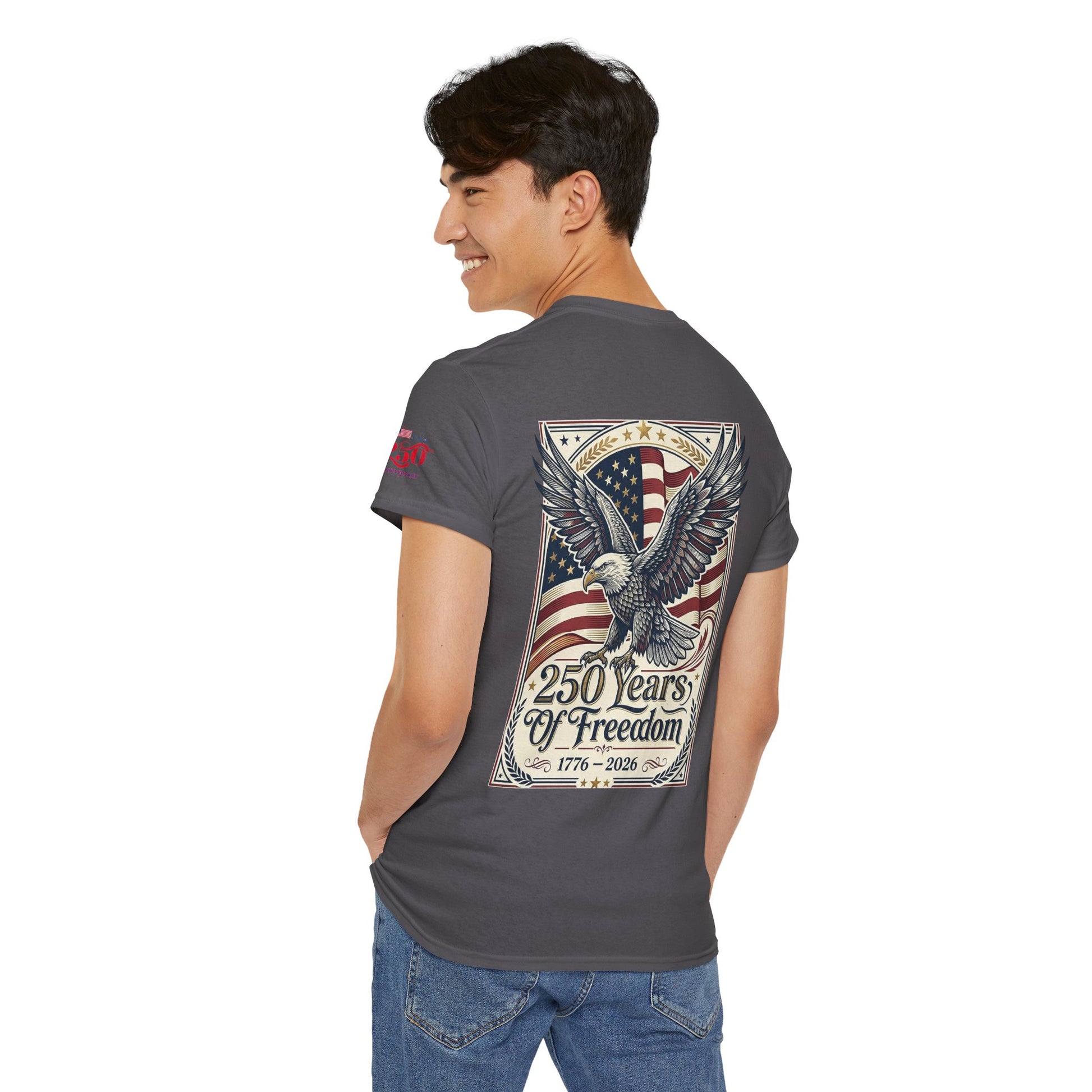 USA 250th ANNIVERSARY Eagle T-Shirt —  AMERICA'S 250 Years ANNIVERSARY of Freedom Tee - Trending Novelties & Gifts